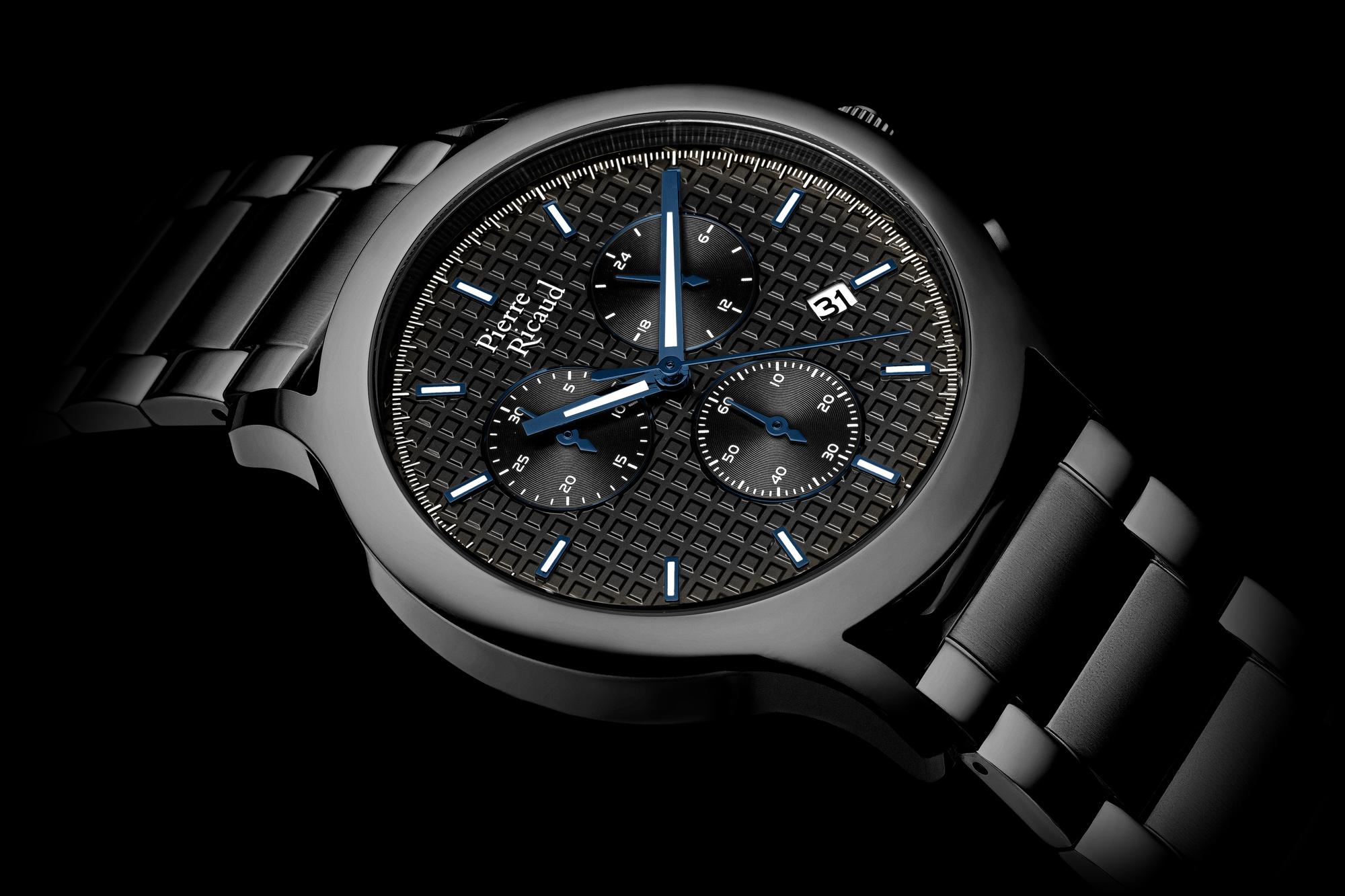 zegarek Pierre Ricaud P91099B114CH kwarcowy męski Męskie Classic Chronograph - miniatura 10