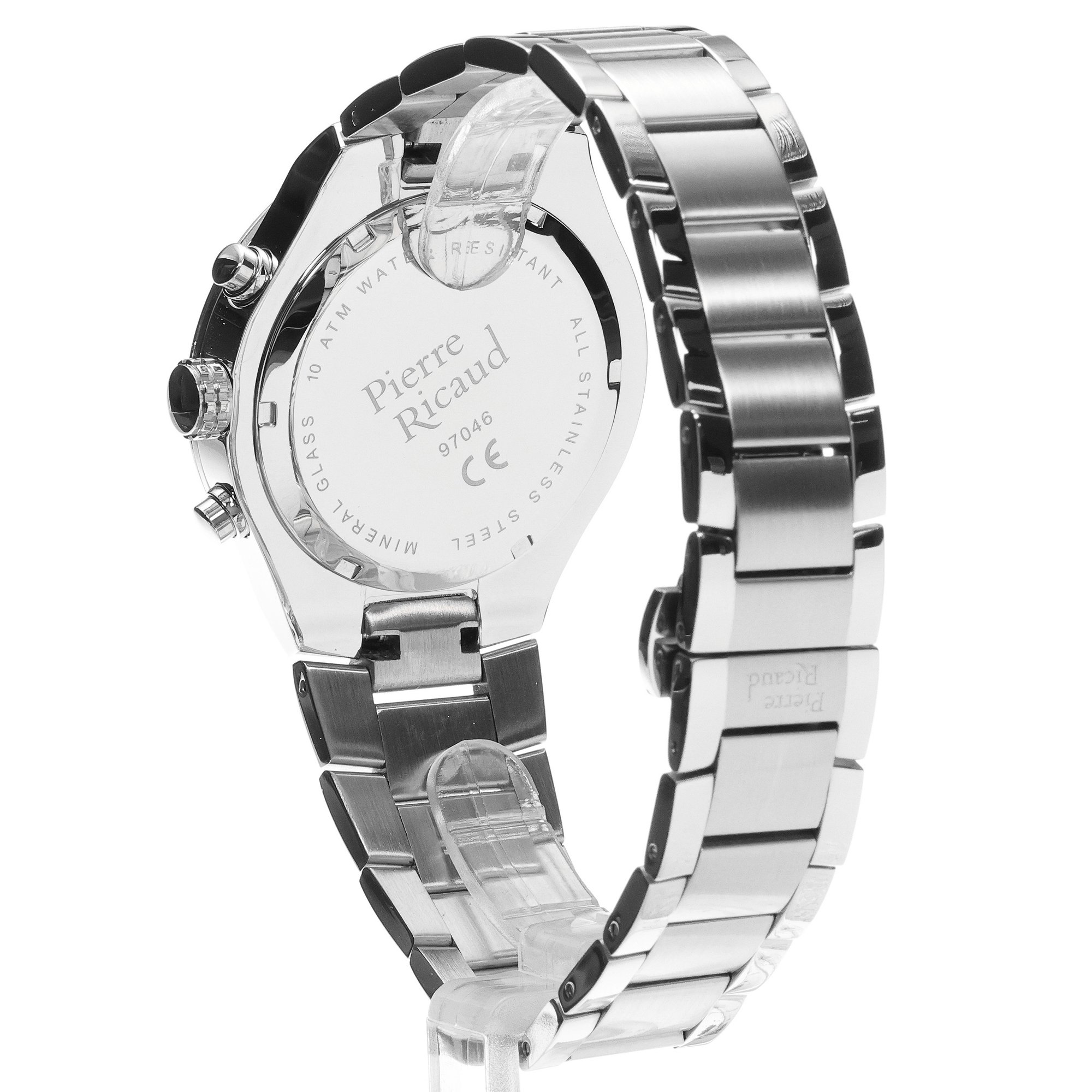 zegarek Pierre Ricaud P970465164CH męski z chronograf Bransoleta