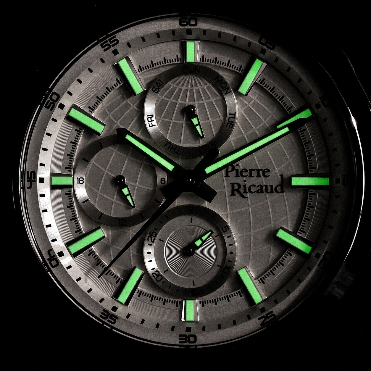 zegarek Pierre Ricaud P972655B13QF srebrny Pasek