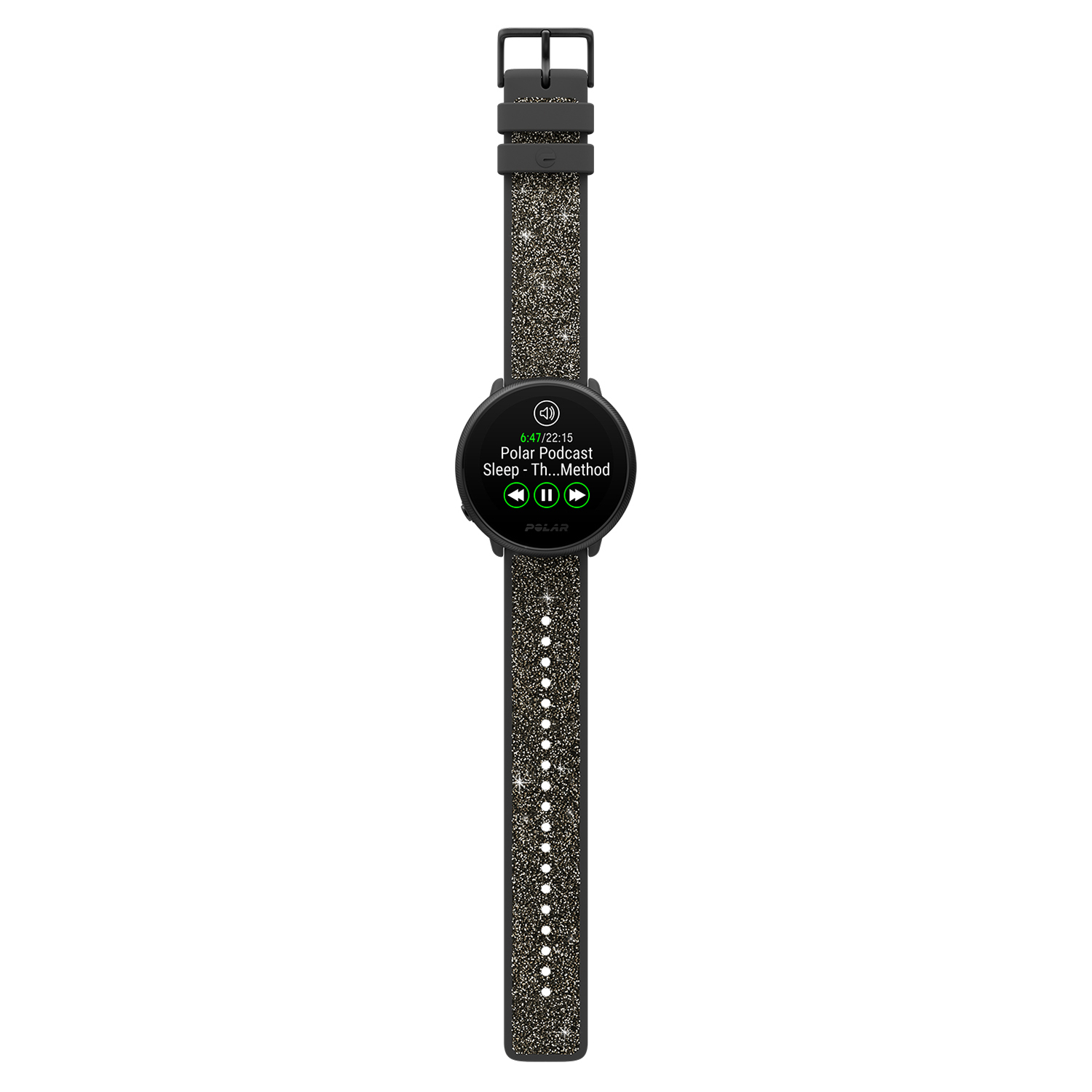 zegarek Polar 725882061139 Ignite 2 czarny z paskiem z kryształkami damski z gps Polar