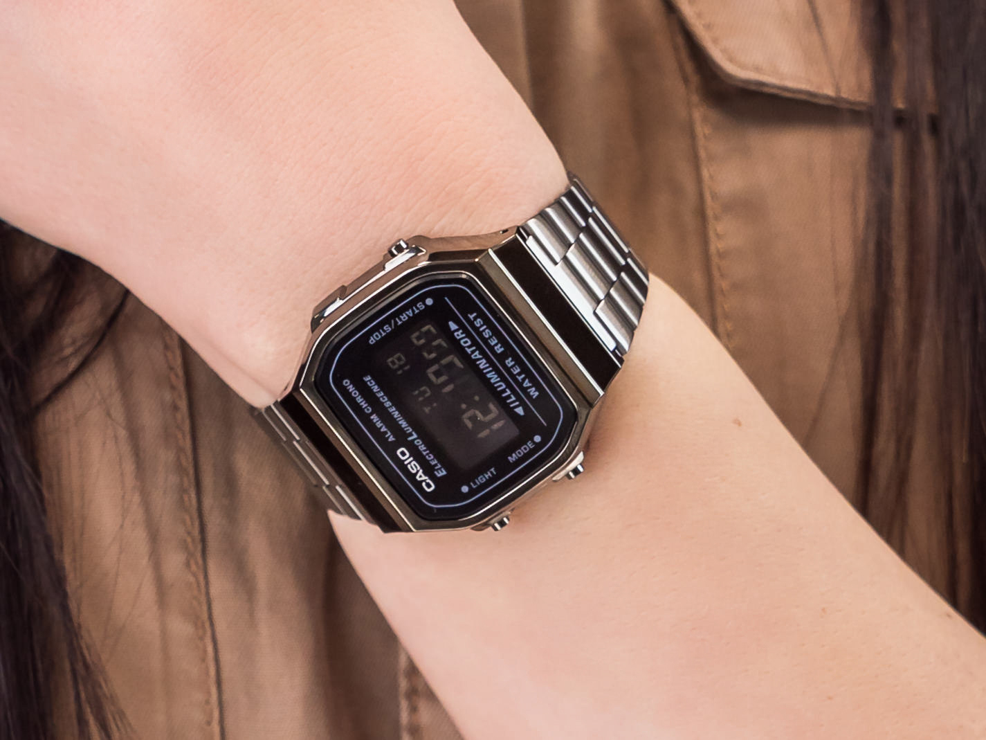 Casio Vintage A168WEGG-1BEF zegarek retro Vintage - miniatura 2