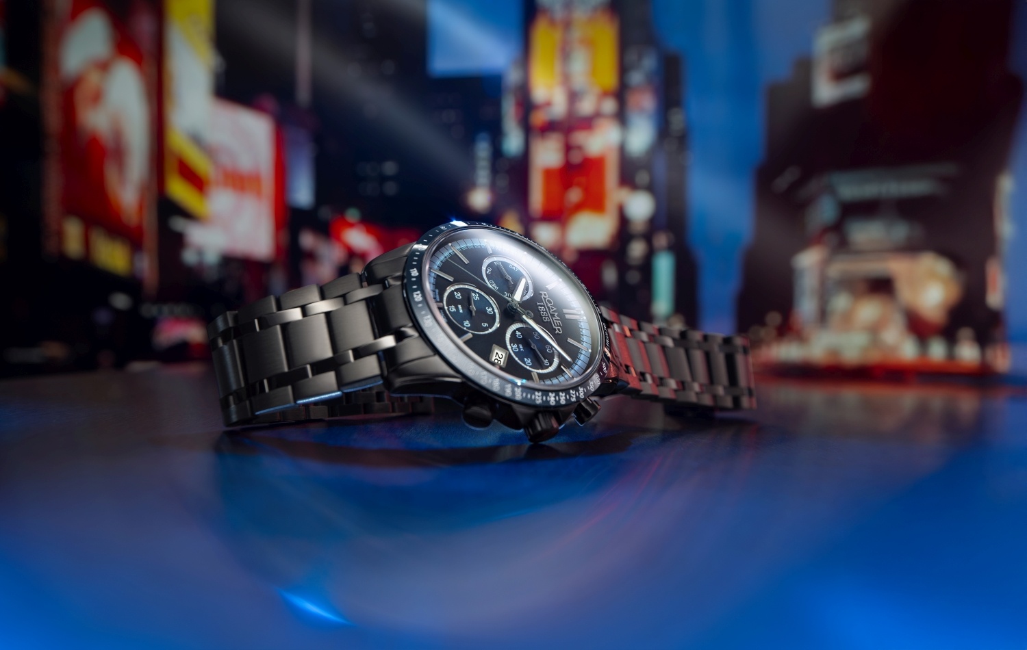 zegarek Roamer 968988 44 45 20 Mercury Chrono Mercury szafirowe - miniatura 11