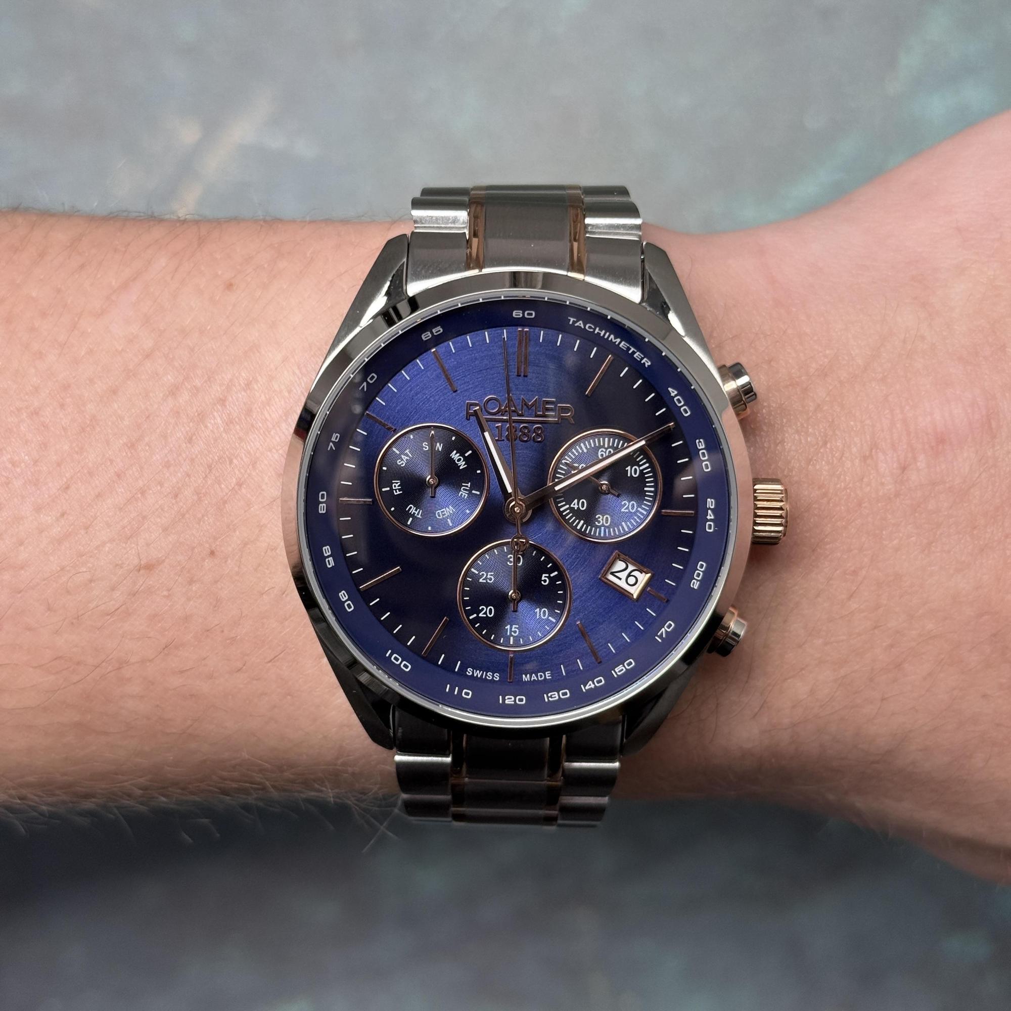 zegarek Roamer 993819 47 45 20 Pro Chrono szafirowe - miniatura 11