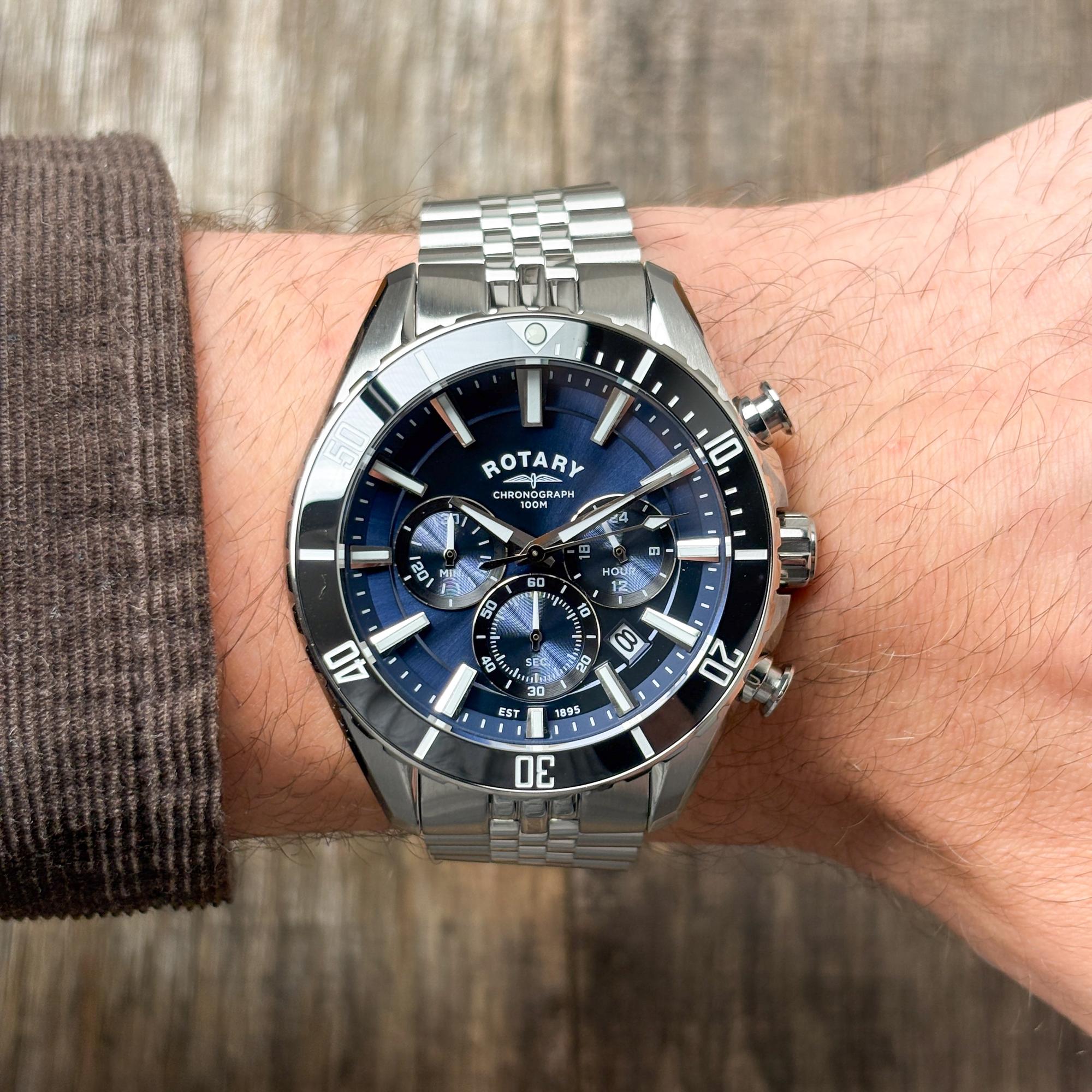 zegarek Rotary RGB10013-05 kwarcowy męski Apex100 Apex100 Chronograph - miniatura 5