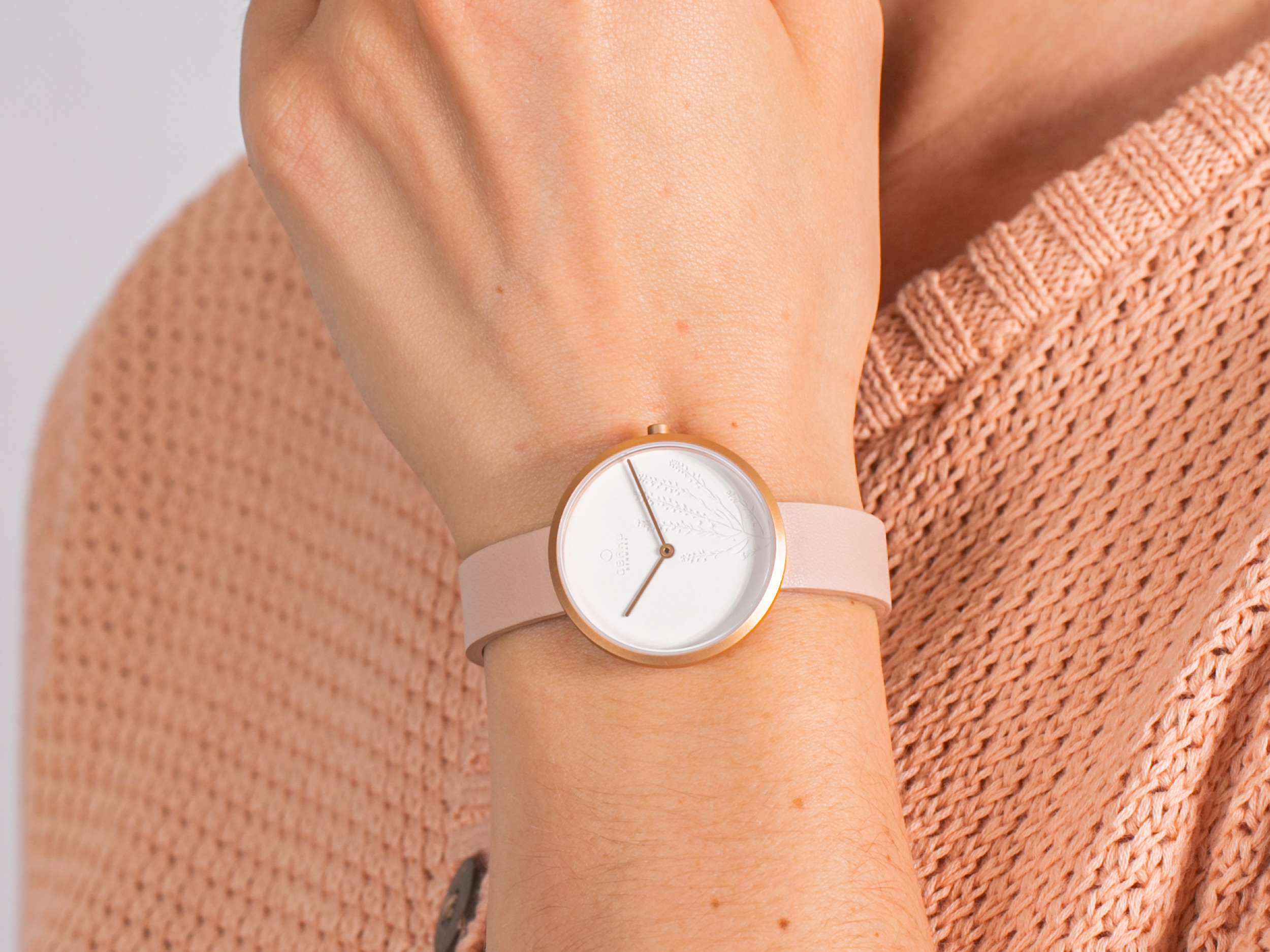 Obaku Denmark V219LXVHRX HASSEL NATUR - NUDE zegarek klasyczny Slim - miniatura 2