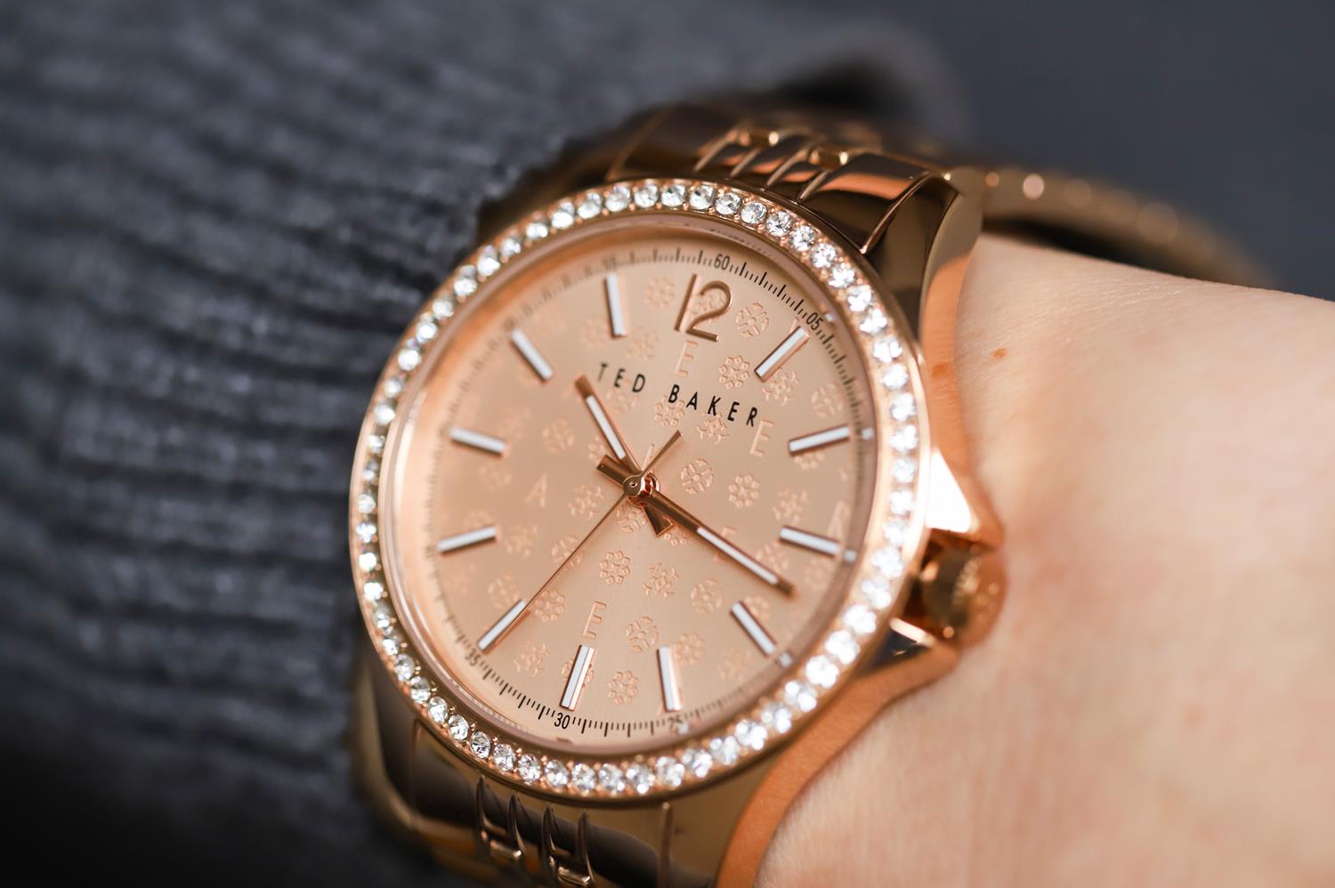 Ted Baker BKPNIF903 zegarek różowe złoto klasyczny bransoleta bransoleta