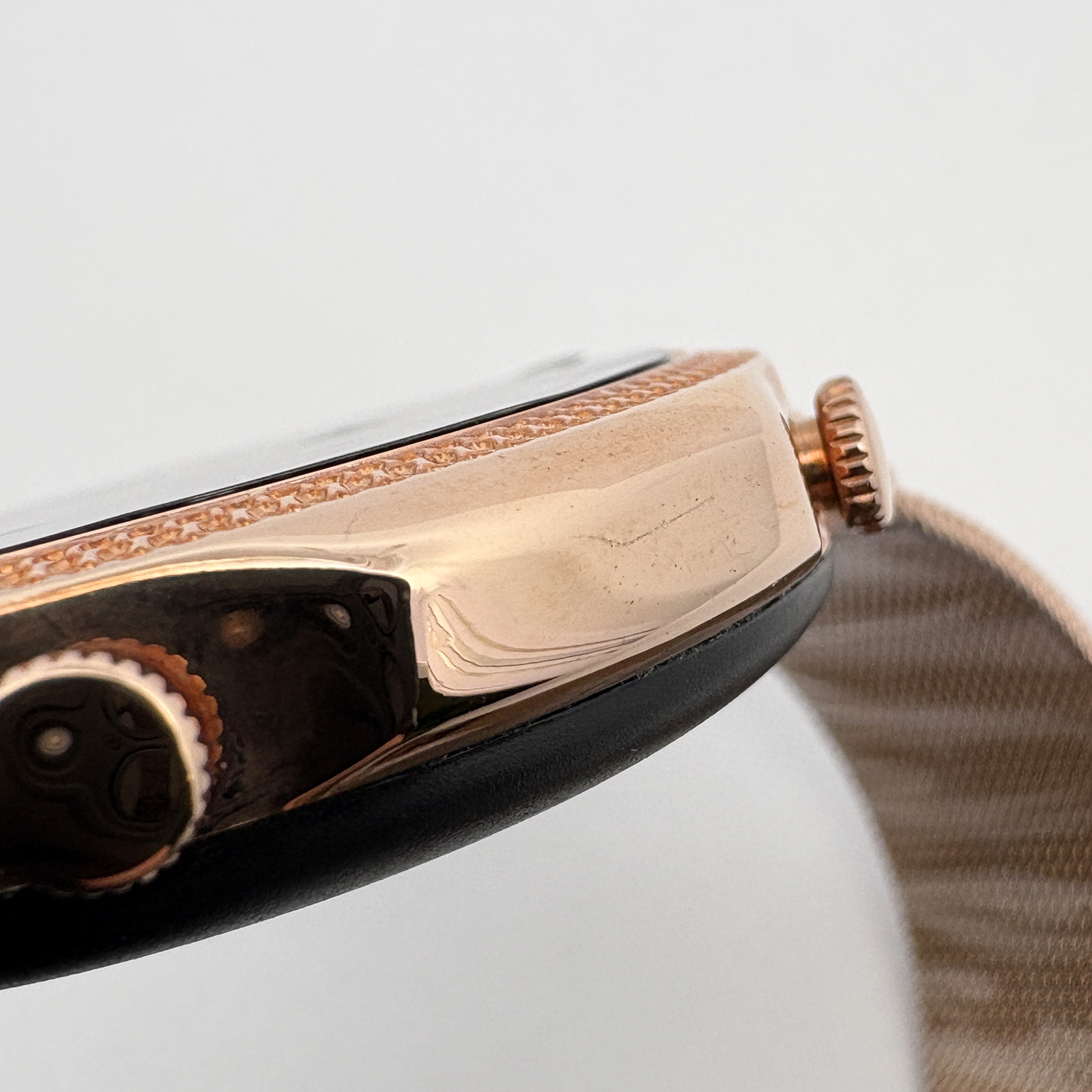 zegarek Rubicon SMARBN090-POWYSTAWOWY Smartwatch Rubicon RNBE74 różowe złoto damski z krokomierz Smartwatch