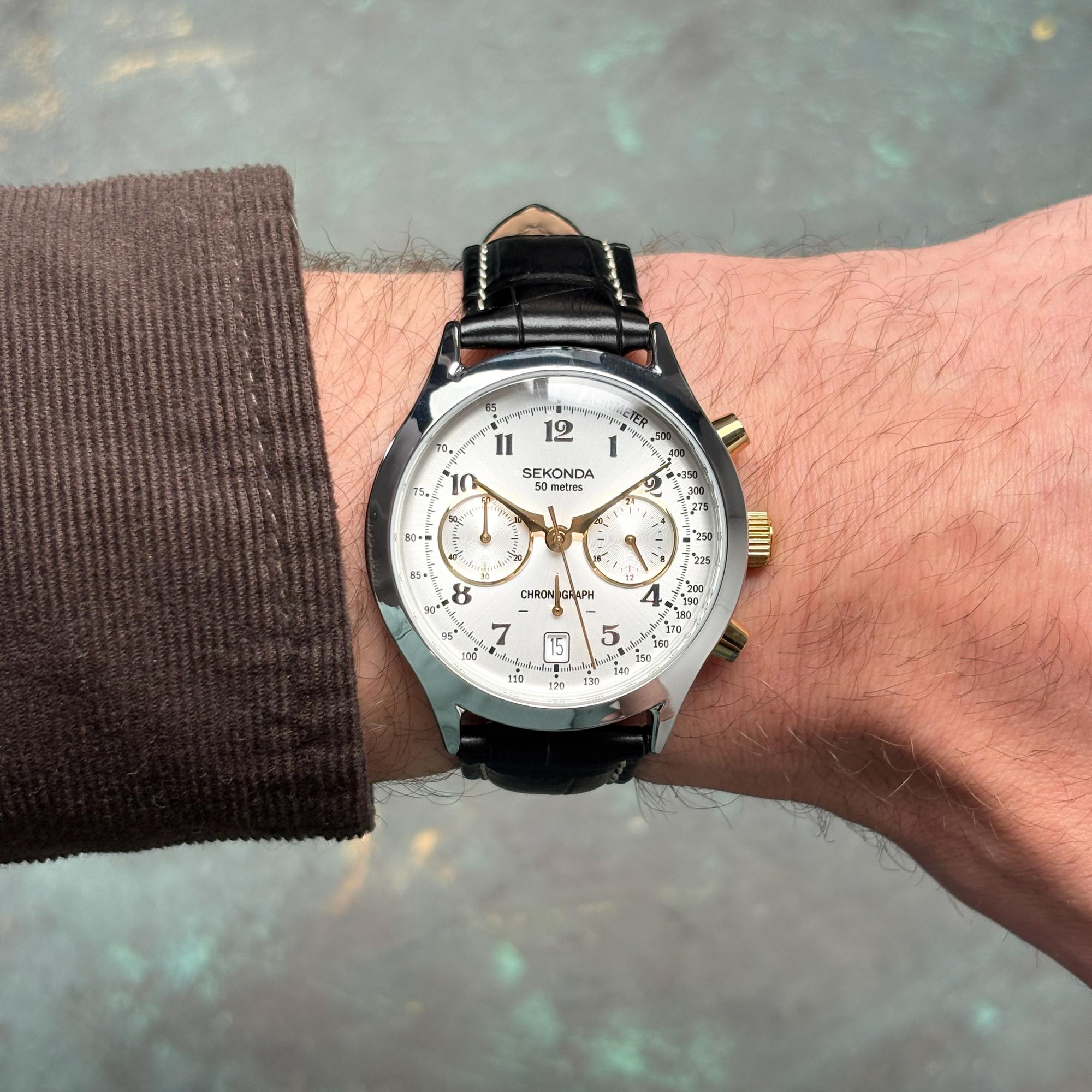 zegarek Sekonda 30235 Heritage Chronograph Heritage mineralne - miniatura 11