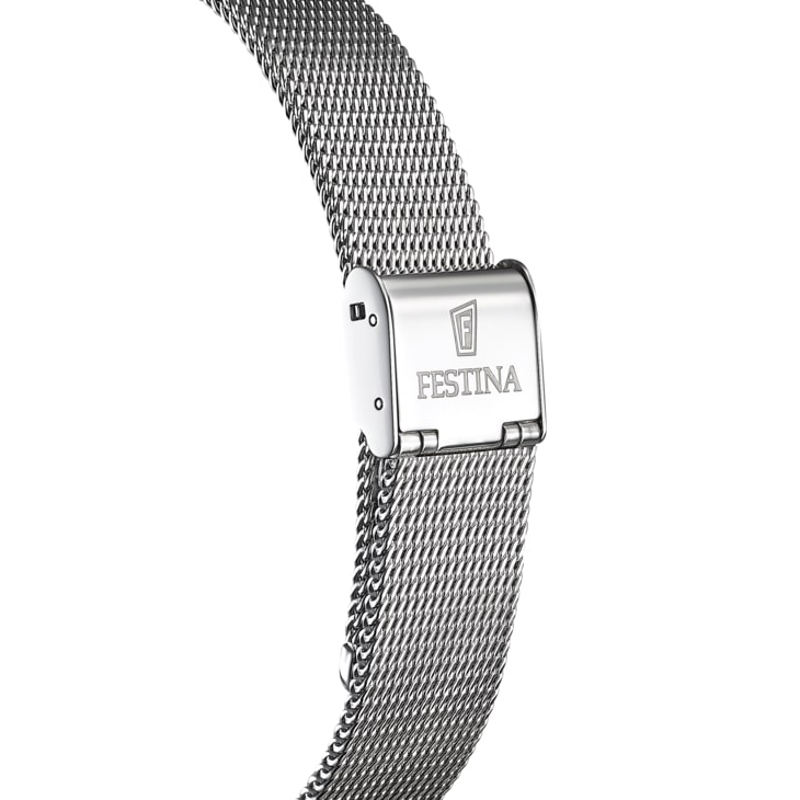 Festina F20015-2 zegarek srebrny klasyczny Classic bransoleta - miniatura 3