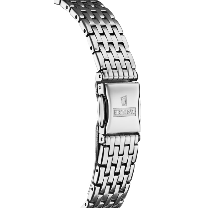 Festina F20019-3 zegarek srebrny klasyczny Classic bransoleta - miniatura 3