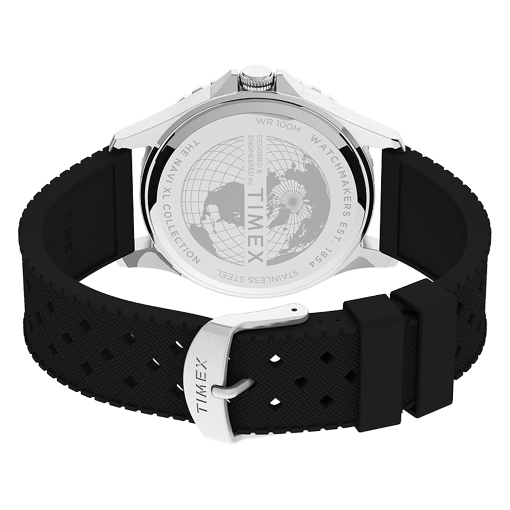 Timex TW2U55700 zegarek srebrny klasyczny Navi pasek