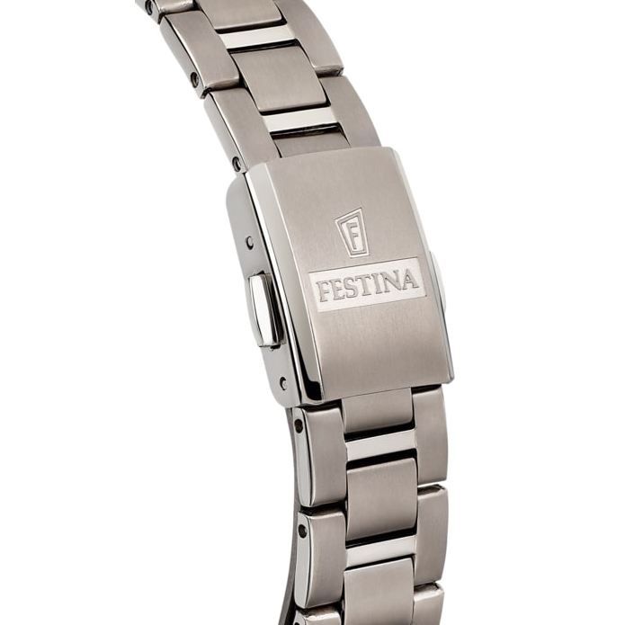 Festina F20436-3 zegarek srebrny klasyczny Titanium bransoleta - miniatura 3