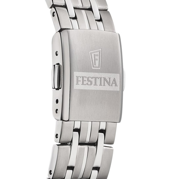 Festina F20466-3 zegarek srebrny klasyczny Titanium bransoleta - miniatura 3