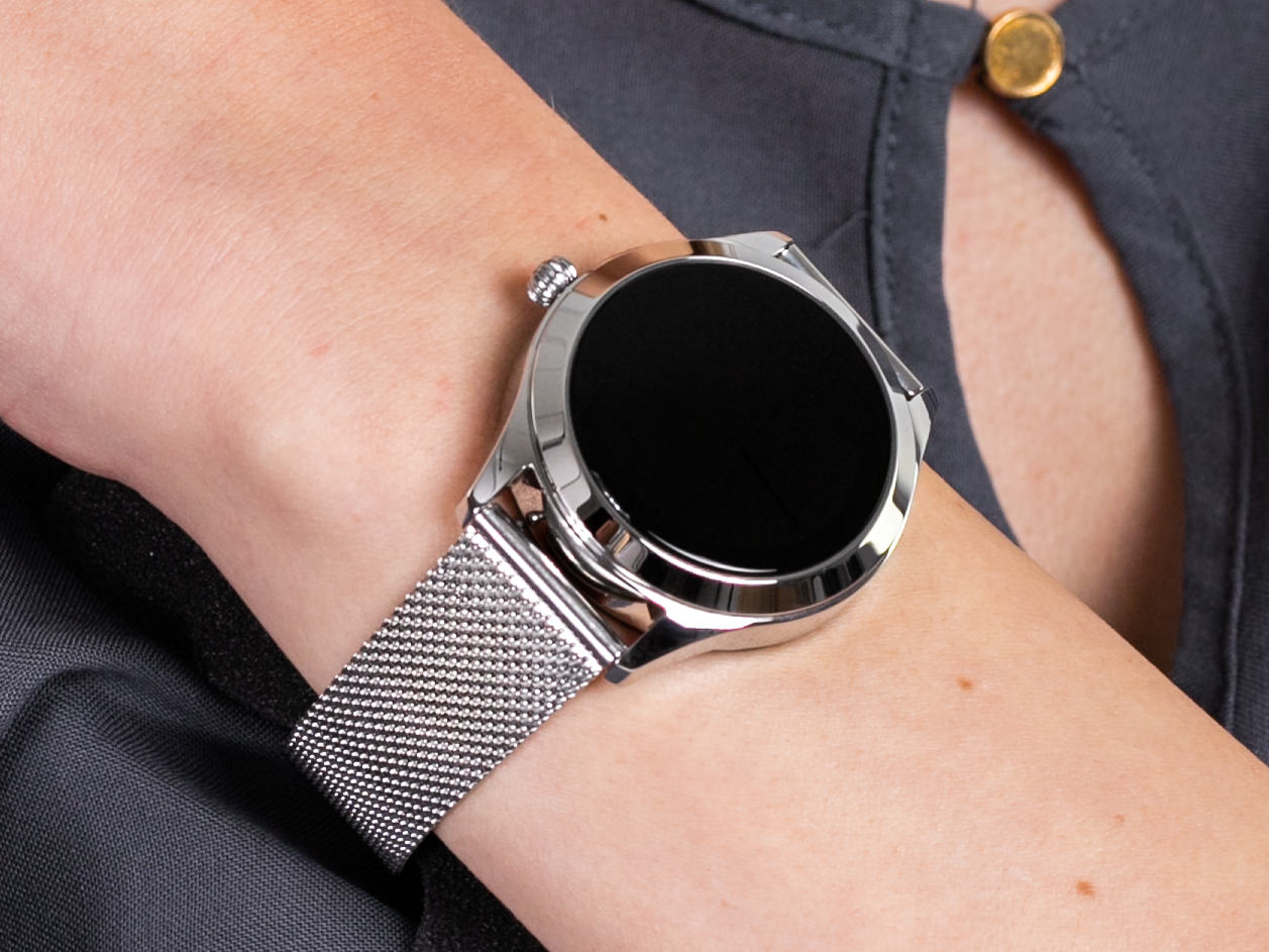 Zegarek Rubicon Smartwatch Rubicon RNBE37 srebrny - damski  - miniatura 2