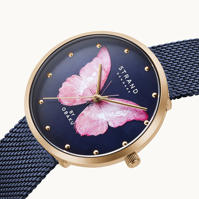 zegarek Strand S700LXVLML-DBP różowe złoto Butterfly