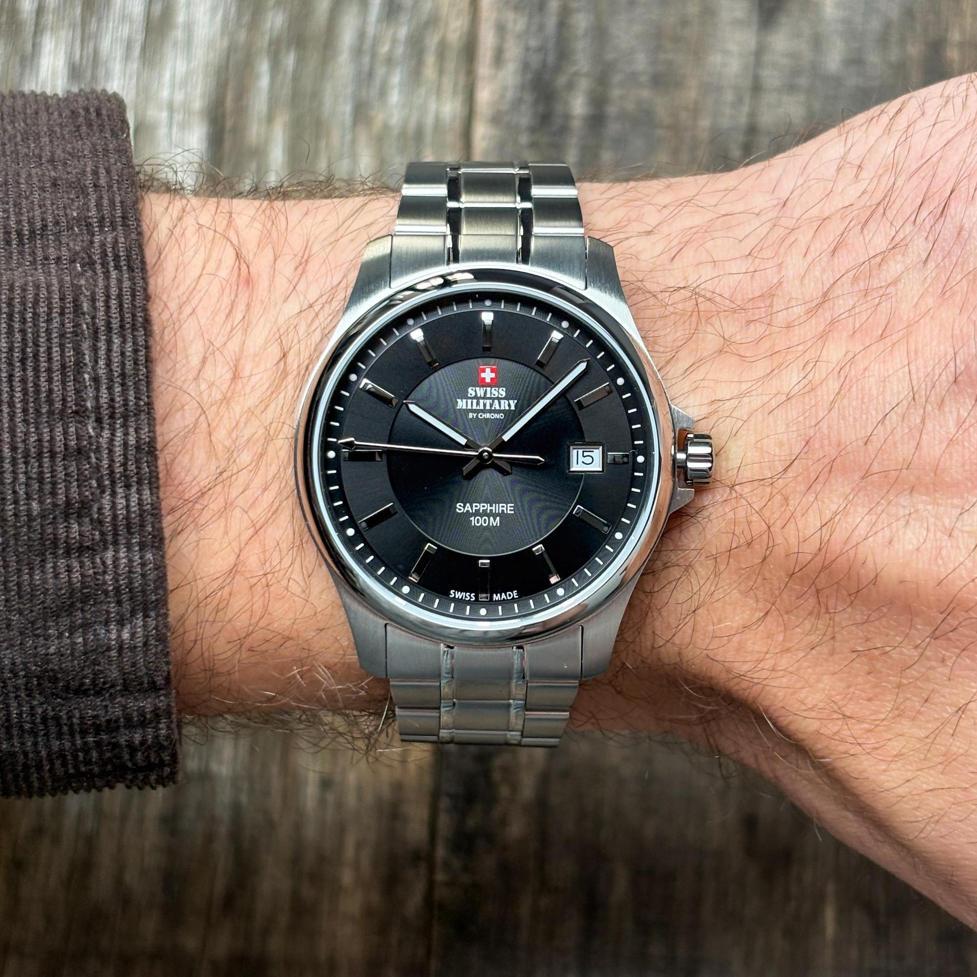 zegarek Swiss Military by Chrono SM3020001 kwarcowy męski Męskie Swiss Military Classic Swiss Made