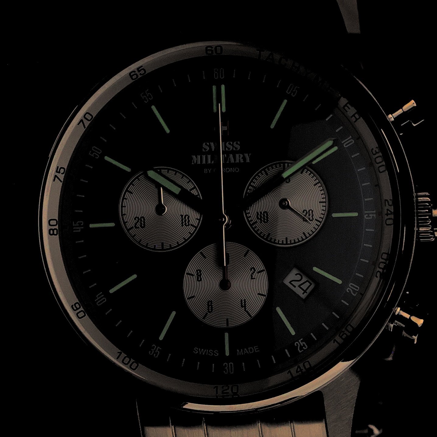 zegarek Swiss Military by Chrono SM3408103 kwarcowy męski Męskie Swiss Military Chronograph - miniatura 5
