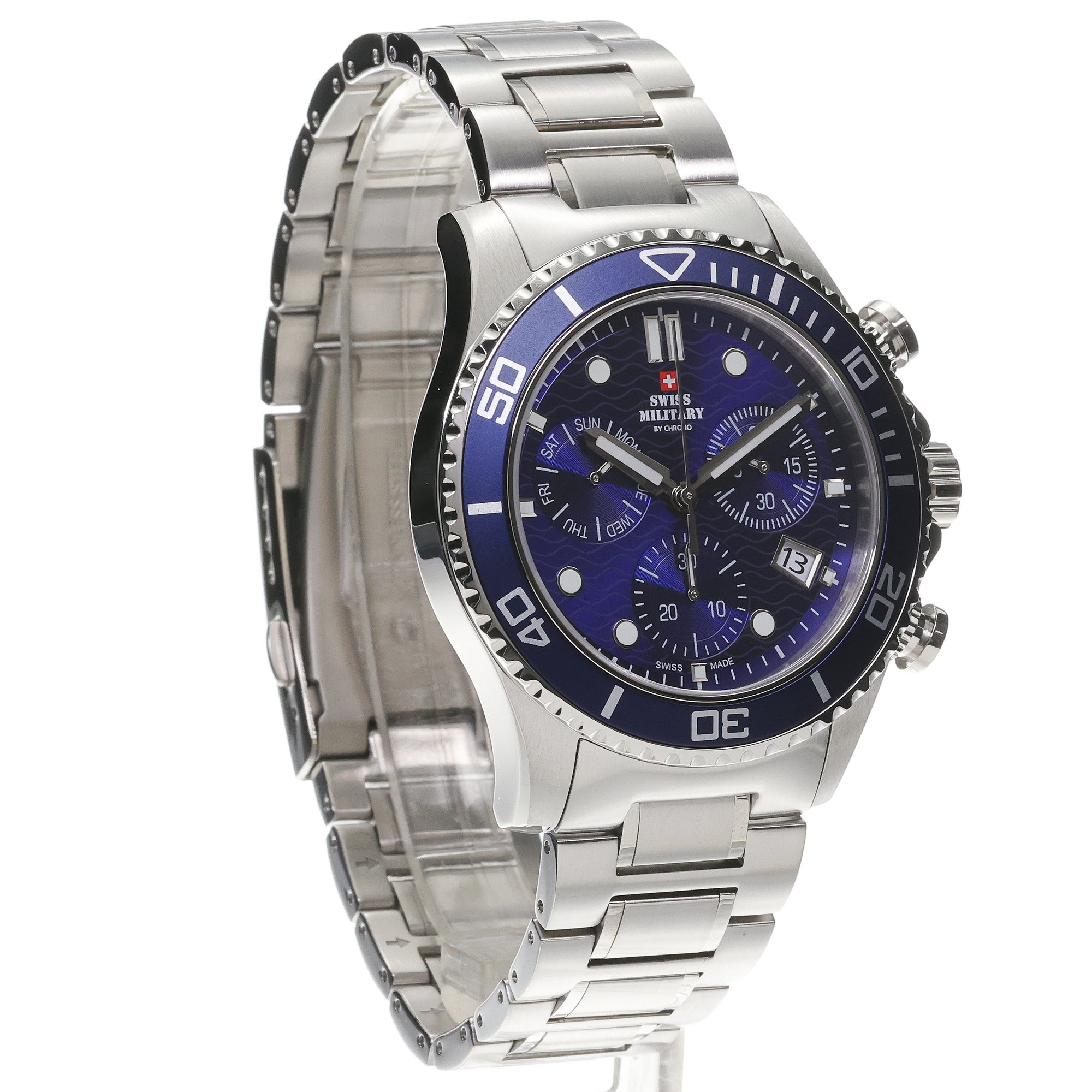 zegarek Swiss Military by Chrono SM3410102 Swiss Military XL Chronograph męski z chronograf Męskie - miniatura 3