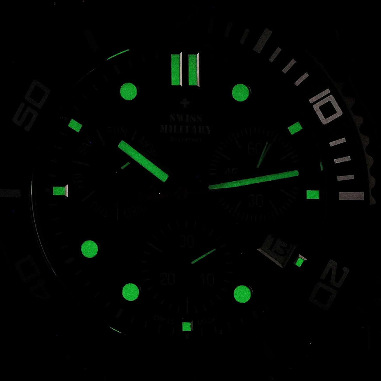 zegarek Swiss Military by Chrono SM3410108 czarny Męskie