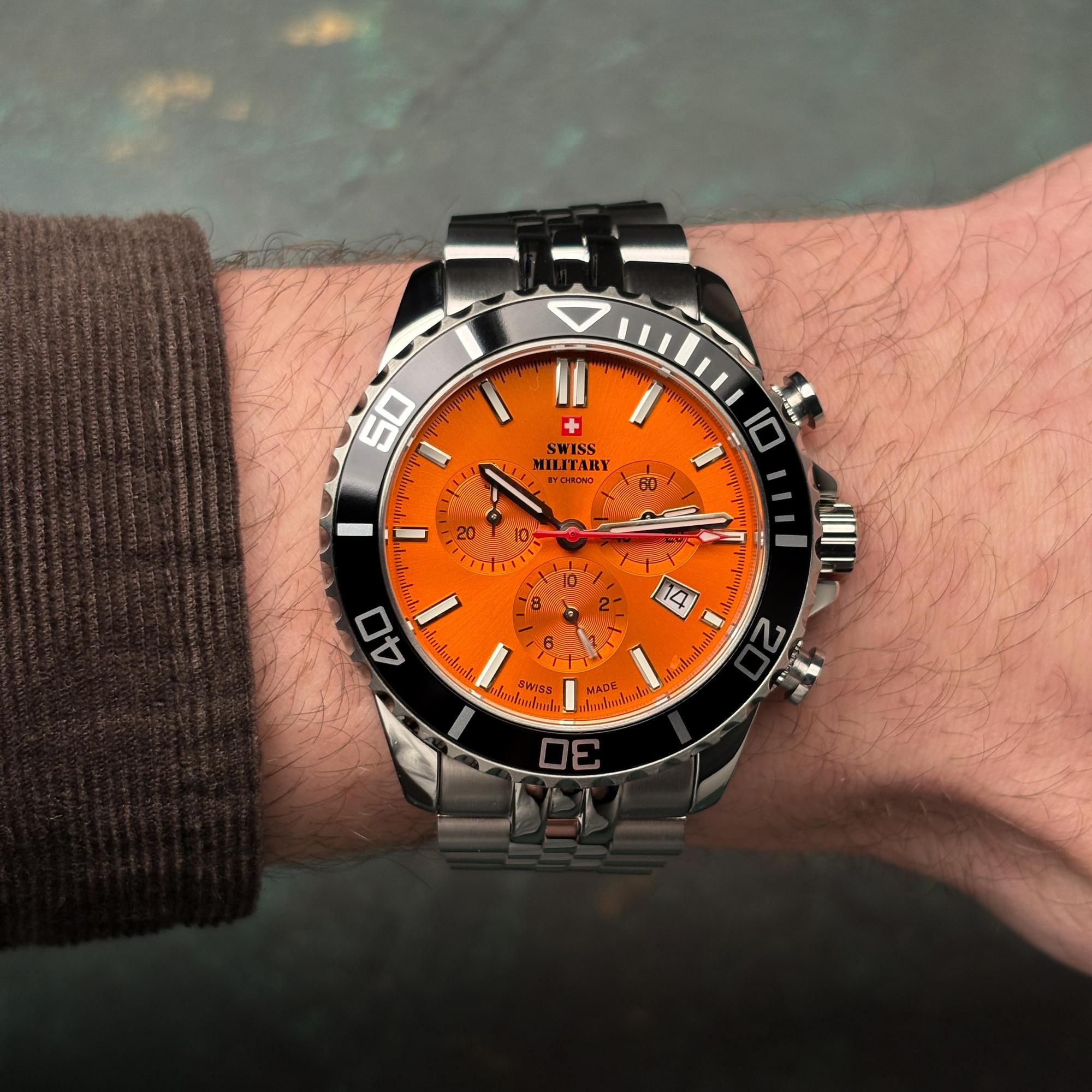 zegarek Swiss Military by Chrono SM3410305 kwarcowy męski Męskie Swiss Military Sports Chronograph