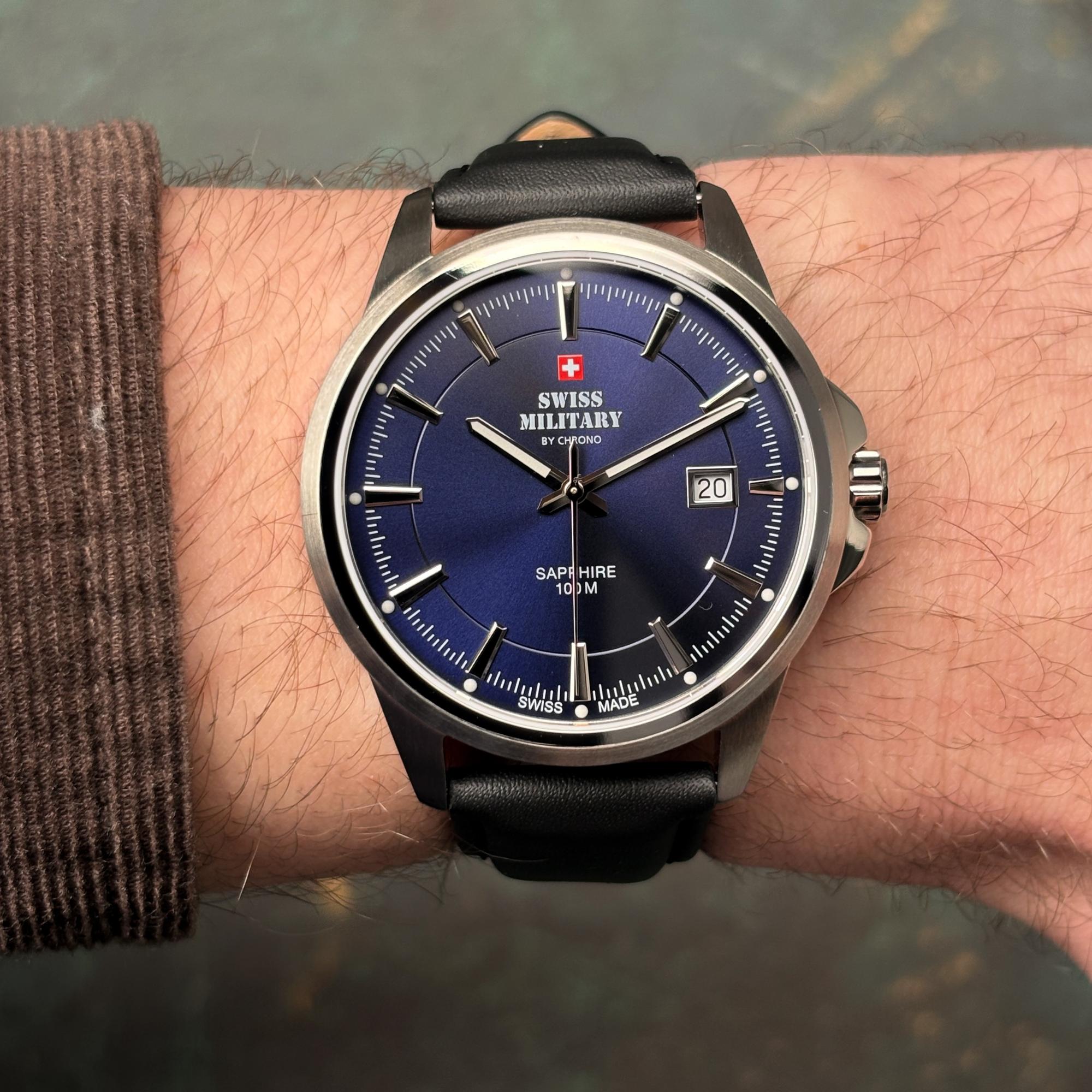 zegarek Swiss Military by Chrono SM3410410 kwarcowy męski Męskie Swiss Military Classic Steel