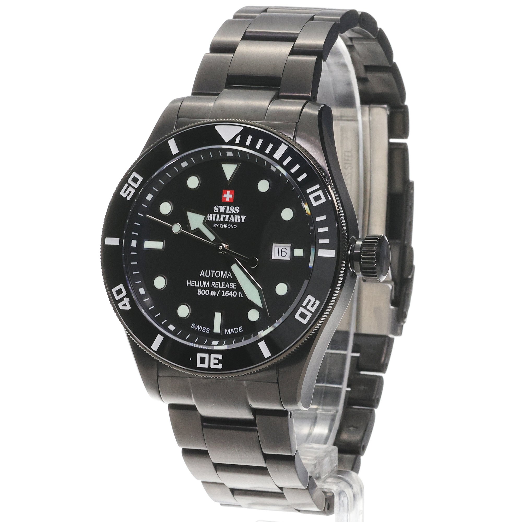 zegarek Swiss Military by Chrono SMA3407504 automatyczny męski Męskie Swiss Military Automatic Dive 500m