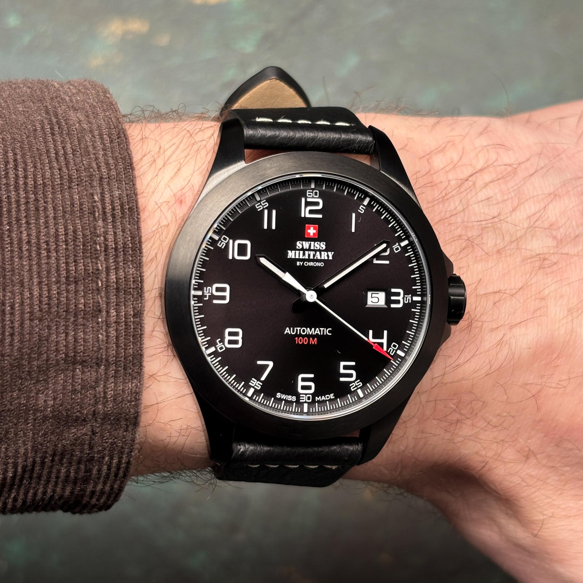 zegarek Swiss Military by Chrono SMA3407704 czarny Męskie - miniatura 7