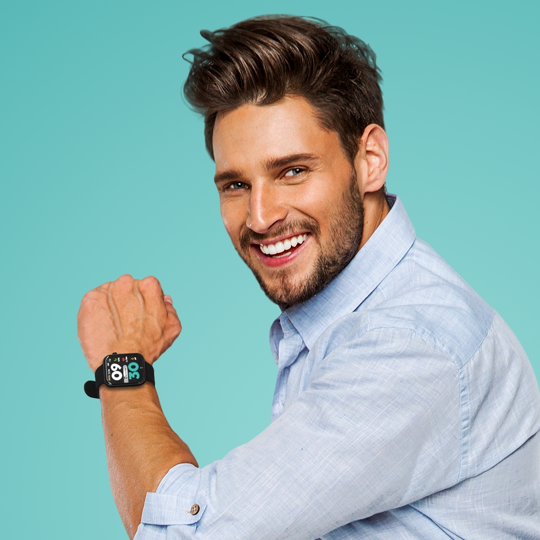 zegarek Techmade TM-HAVA-BK kwarcowy męski Hava Smartwatch Hava Black Silver