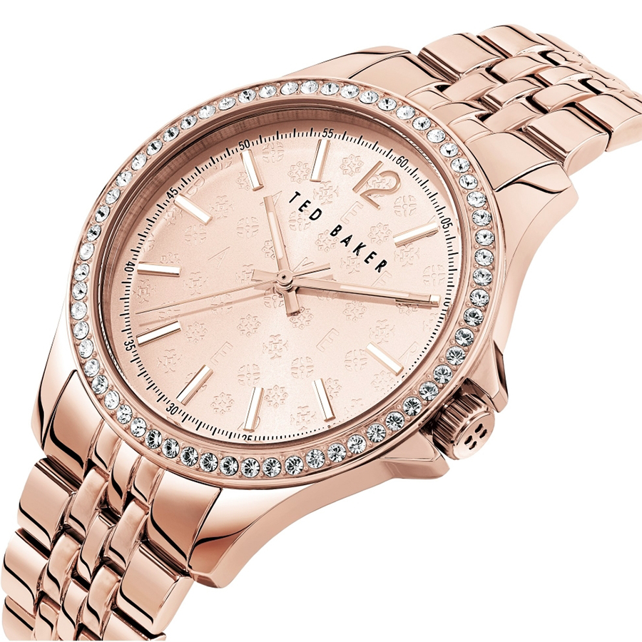 Ted Baker BKPNIF903 Nicolya bransoleta klasyczny zegarek różowe złoto