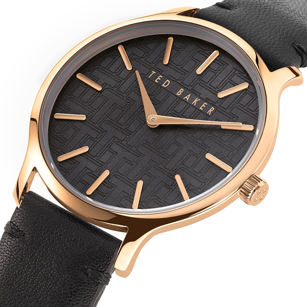 Ted Baker BKPPOF902 Popieya pasek klasyczny zegarek różowe złoto