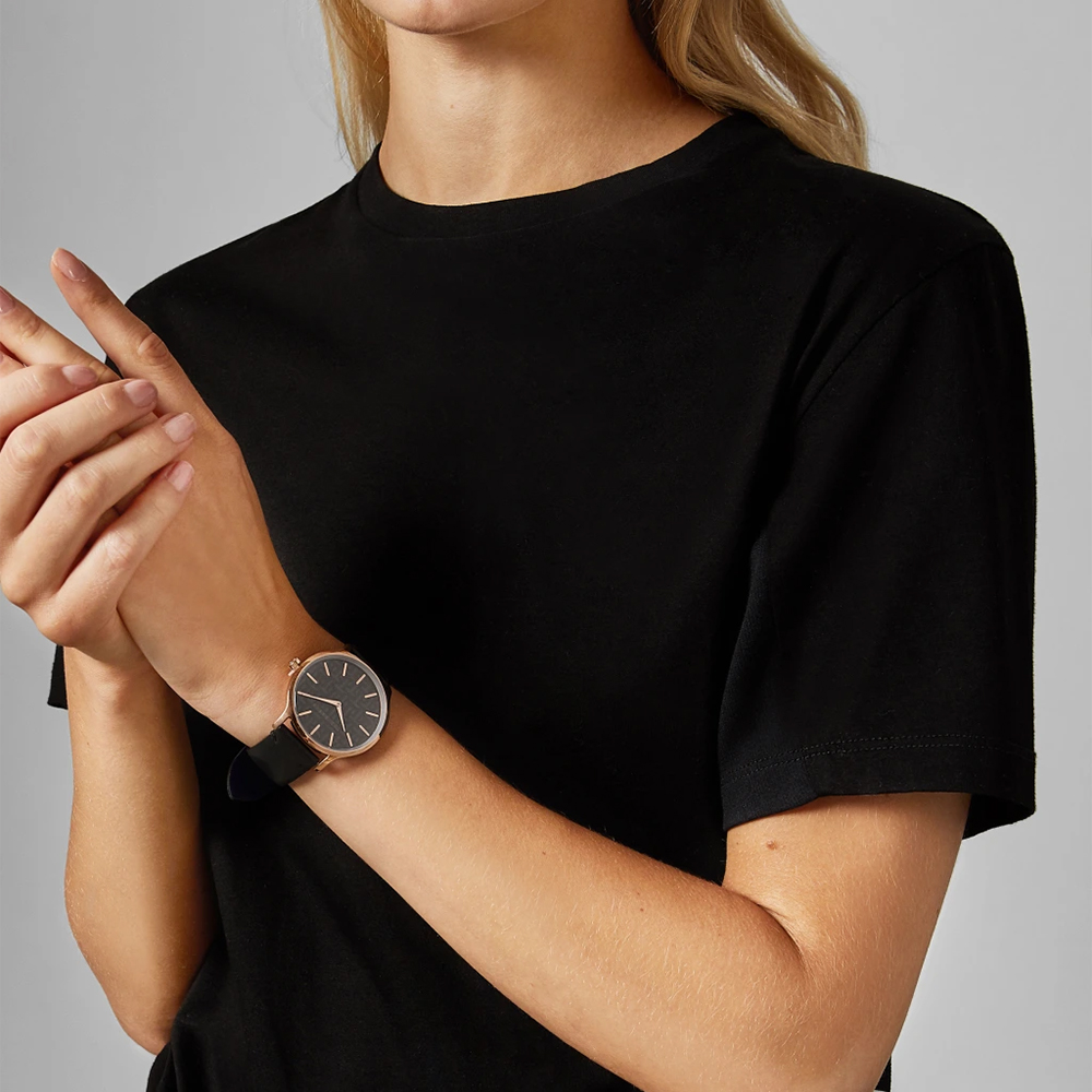 Ted Baker BKPPOF902 zegarek różowe złoto klasyczny pasek pasek