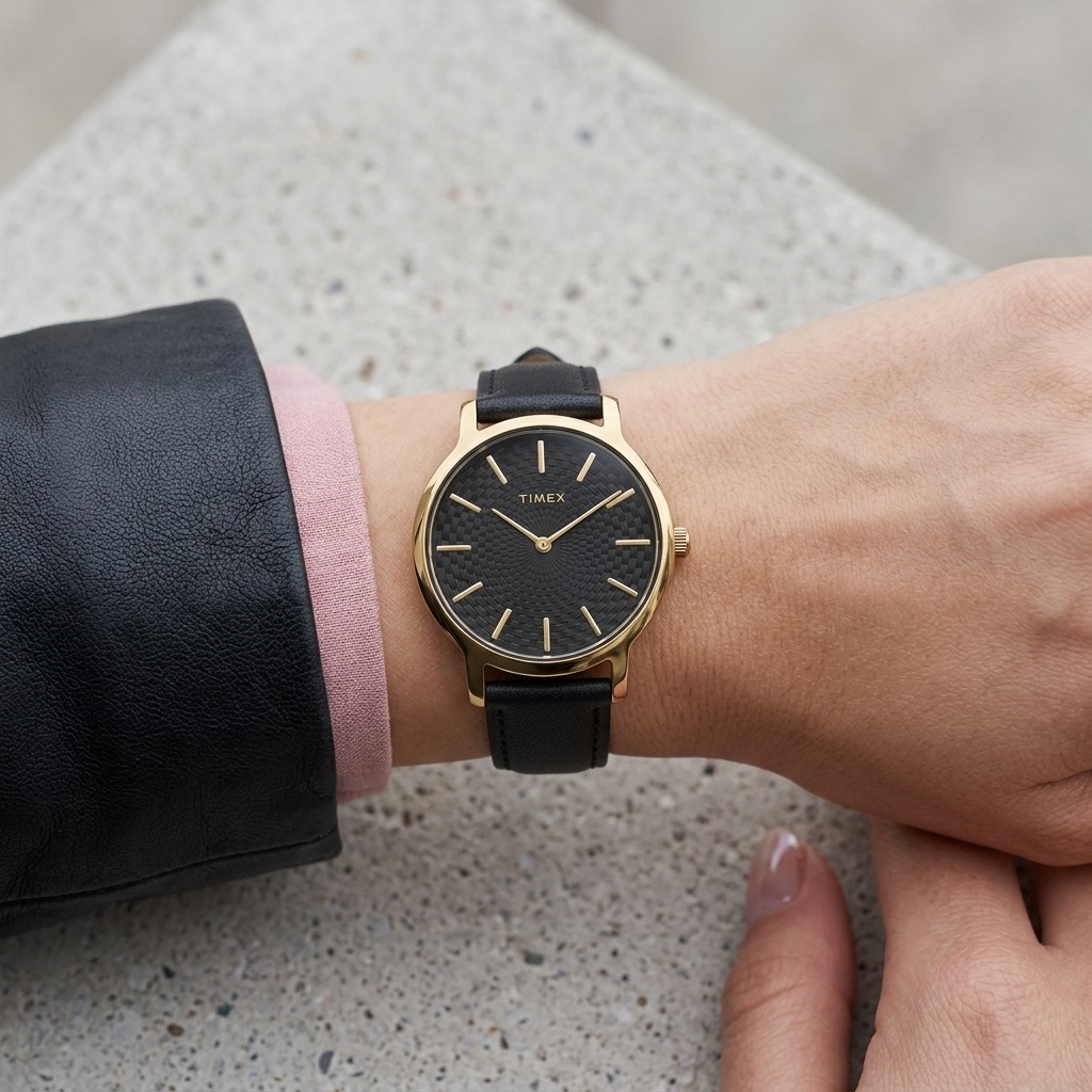 zegarek Timex TW2R36400 złoty Transcend - miniatura 7