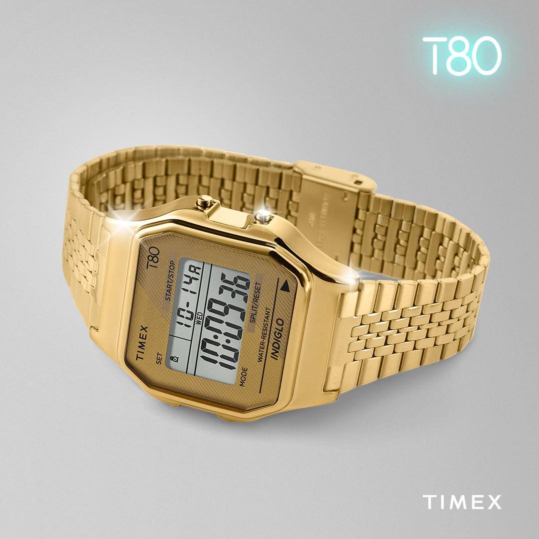 zegarek Timex TW2R79200 Timex T80 34mm Stainless Steel Bracelet T80 akrylowe - miniatura 9