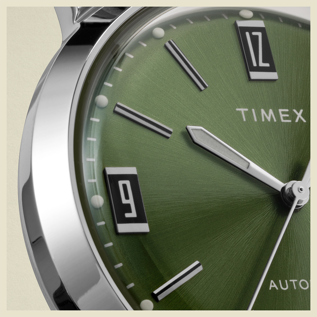 zegarek Timex TW2V44600 Marlin Automatic 40mm Leather Strap Marlin mineralne