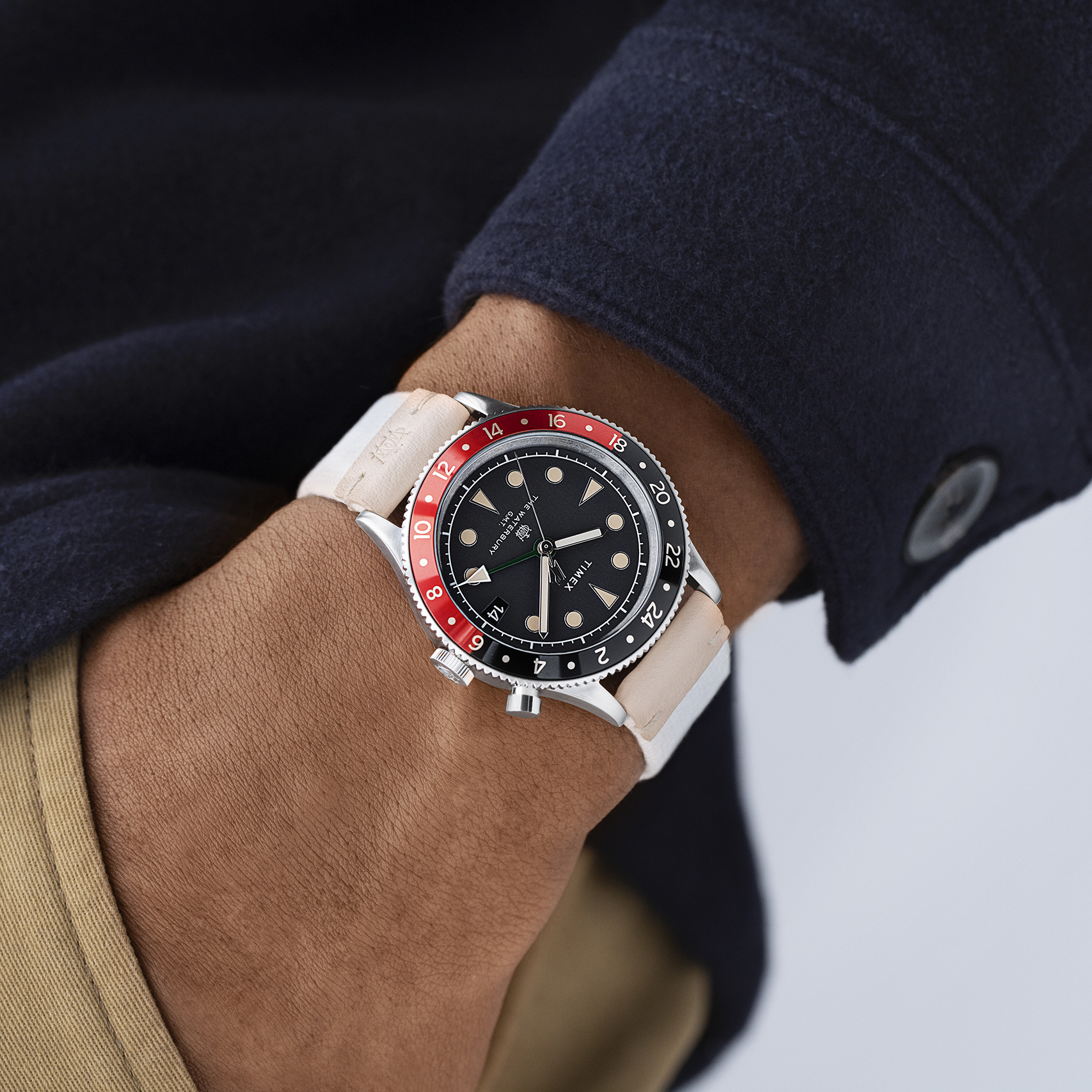 zegarek Timex TW2V74100 kwarcowy męski Waterbury Waterbury Traditional GMT - miniatura 6