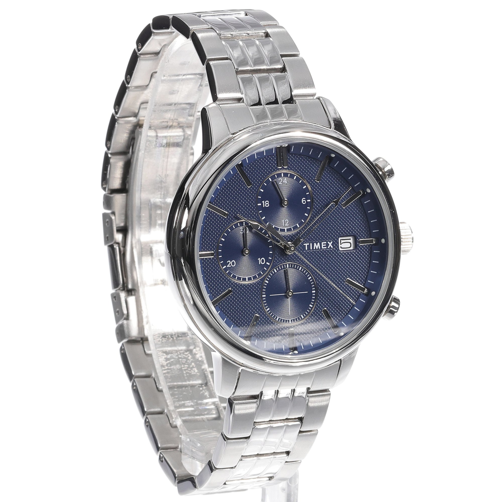 zegarek Timex TW2W67900 srebrny Chicago - miniatura 7