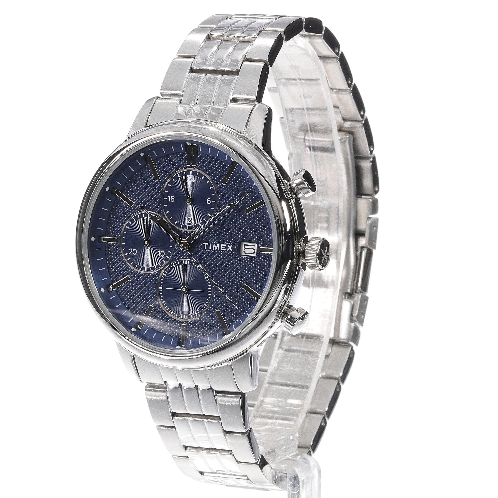 zegarek Timex TW2W67900 srebrny Chicago - miniatura 9