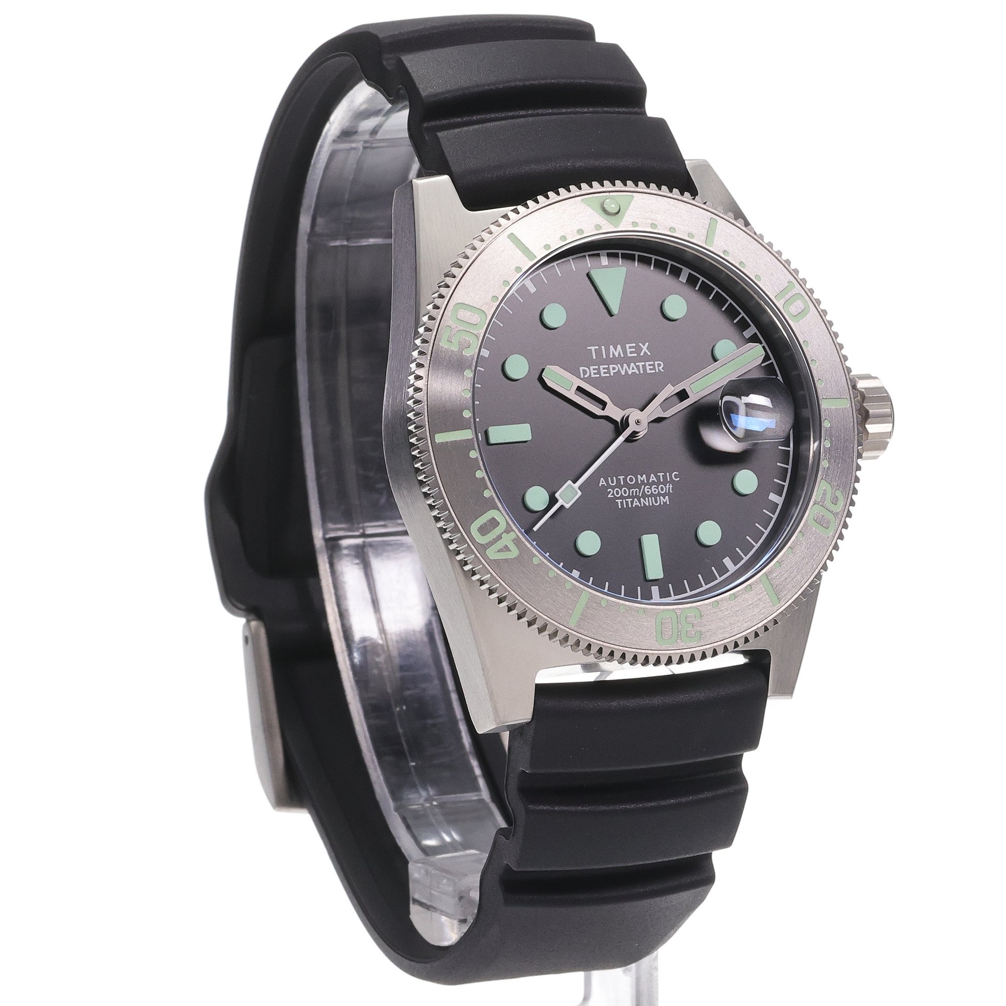 zegarek Timex TW2W73800 Deepwater Reef 200 Titanium Automatic 41mm Deepwater szafirowe - miniatura 3
