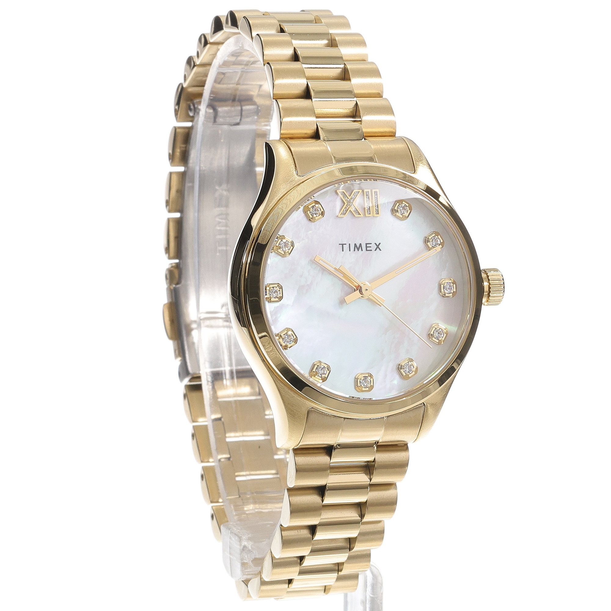 zegarek Timex TW2W85400 kwarcowy damski Legacy Legacy Gold Stainless Steel 34mm