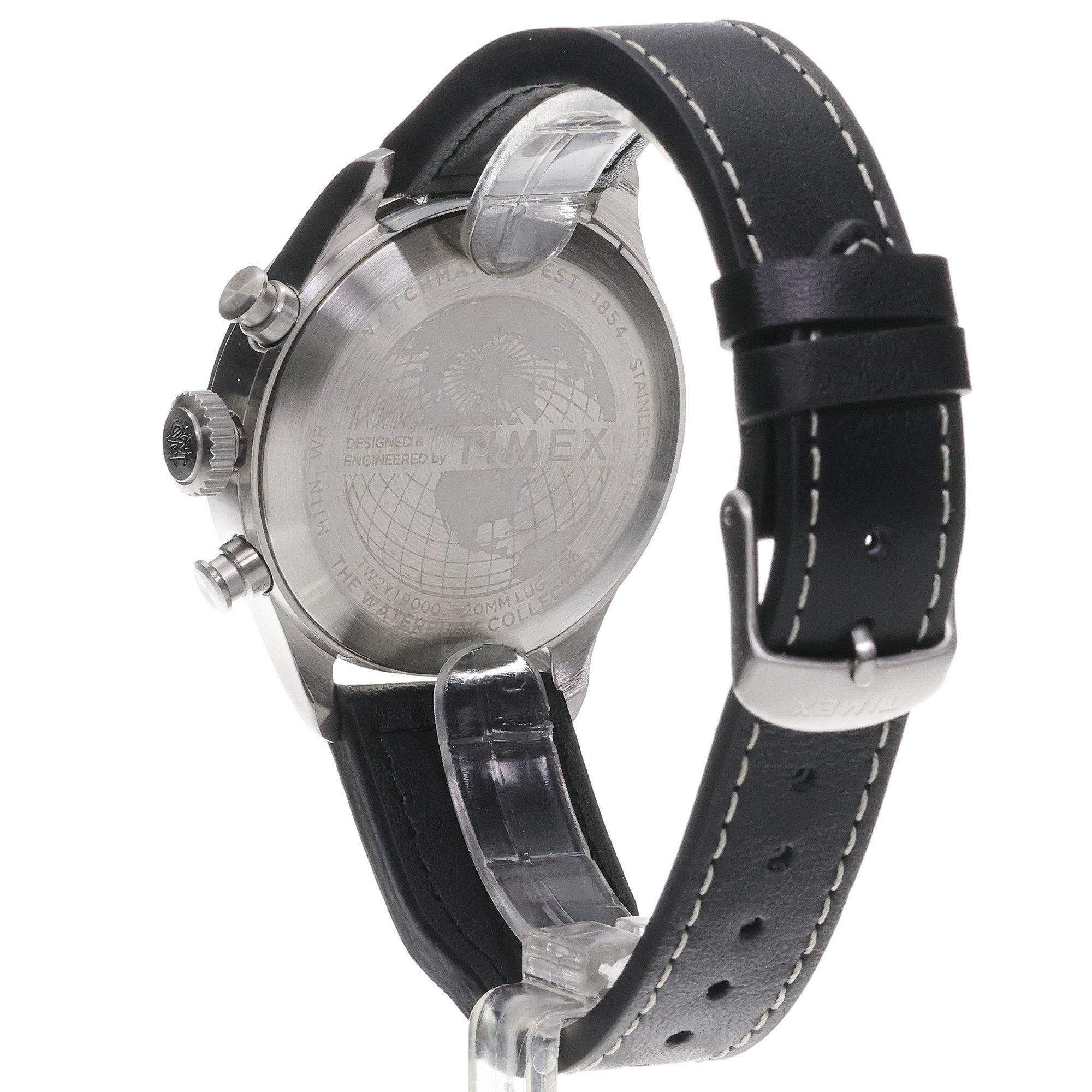 zegarek Timex TW2Y19000 Waterbury Ace Chronograph 41mm Waterbury mineralne - miniatura 4
