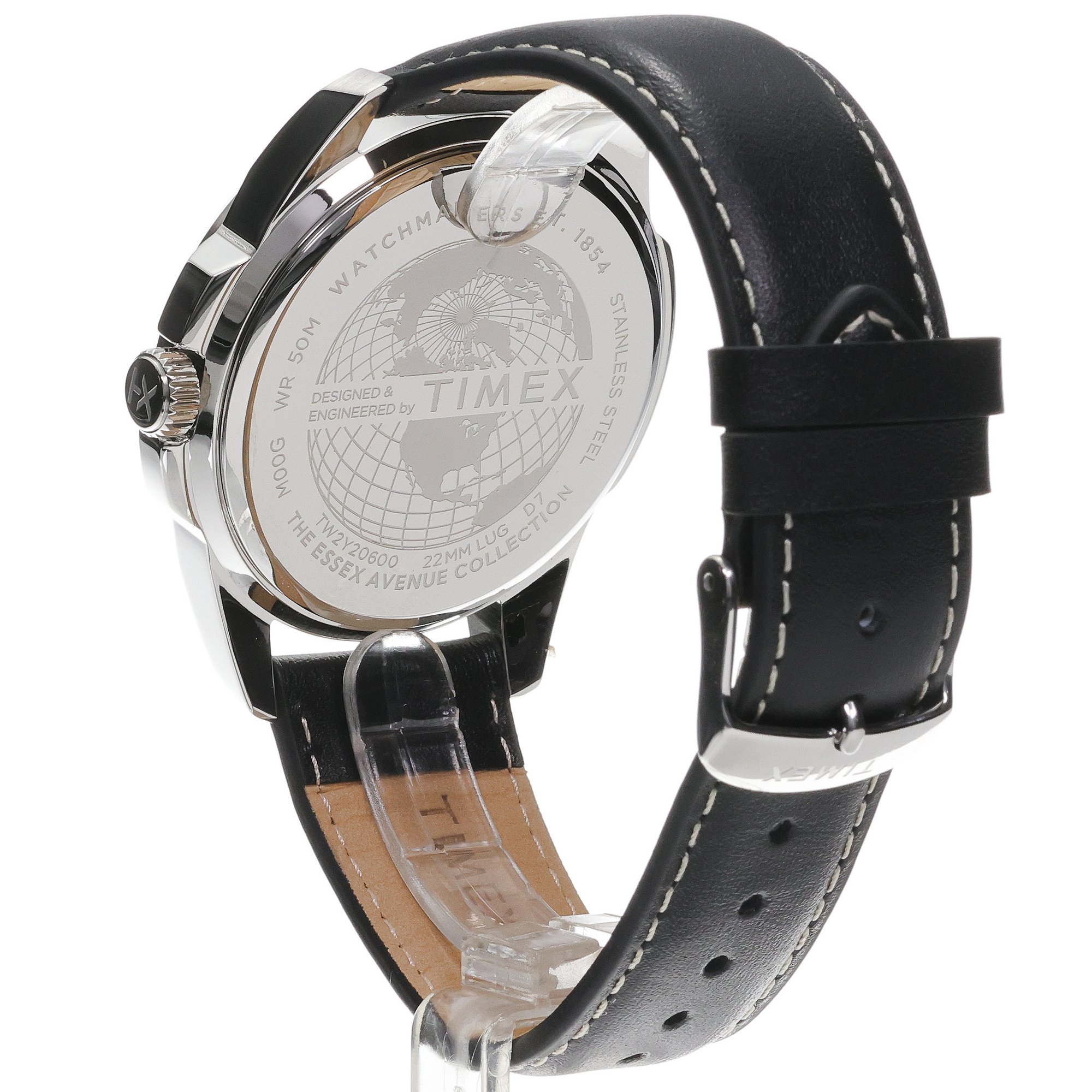 zegarek Timex TW2Y20600 srebrny Essex Avenue