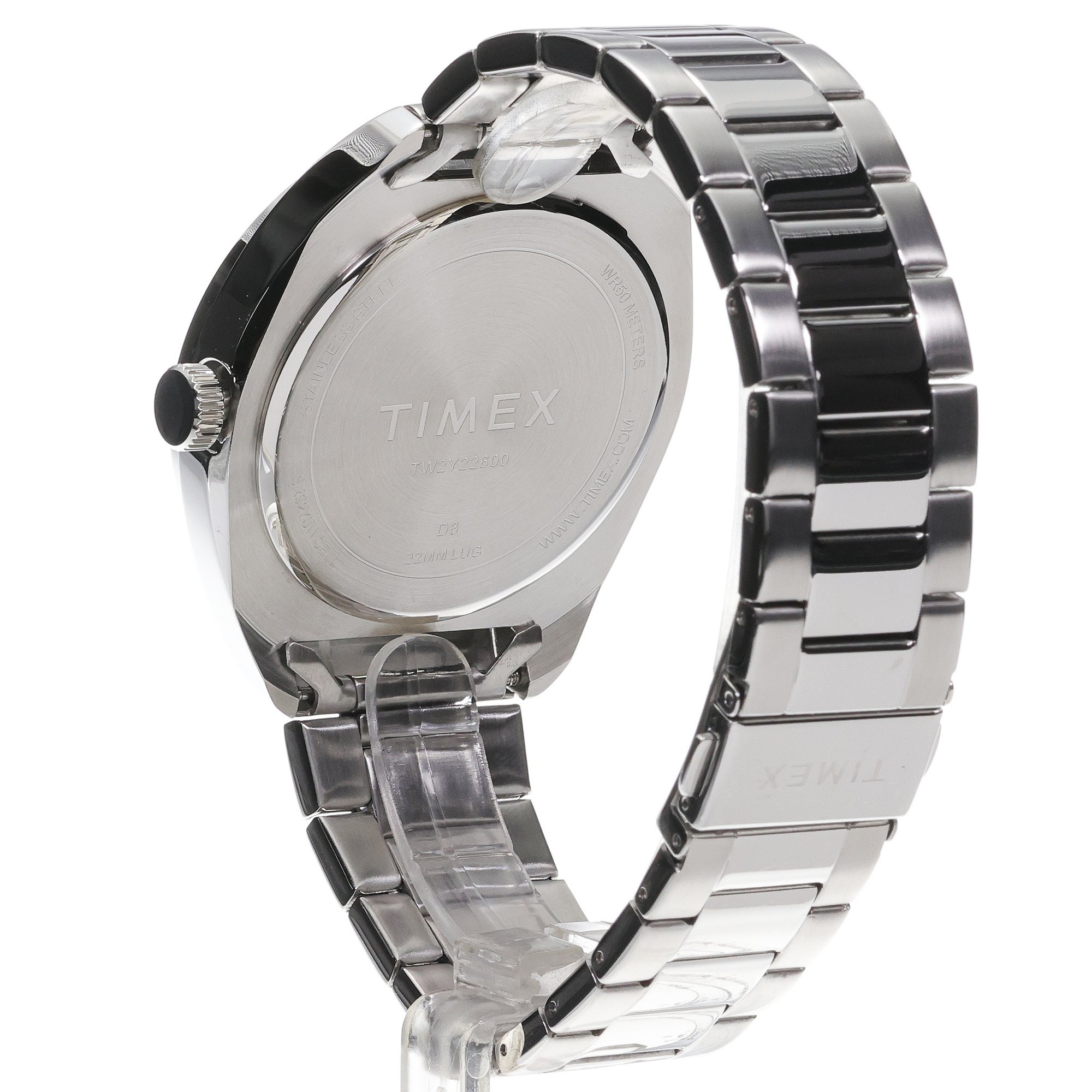 zegarek Timex TW2Y22600 kwarcowy męski Klasyczne Weston 45mm Stainless Steel Bracelet Watch