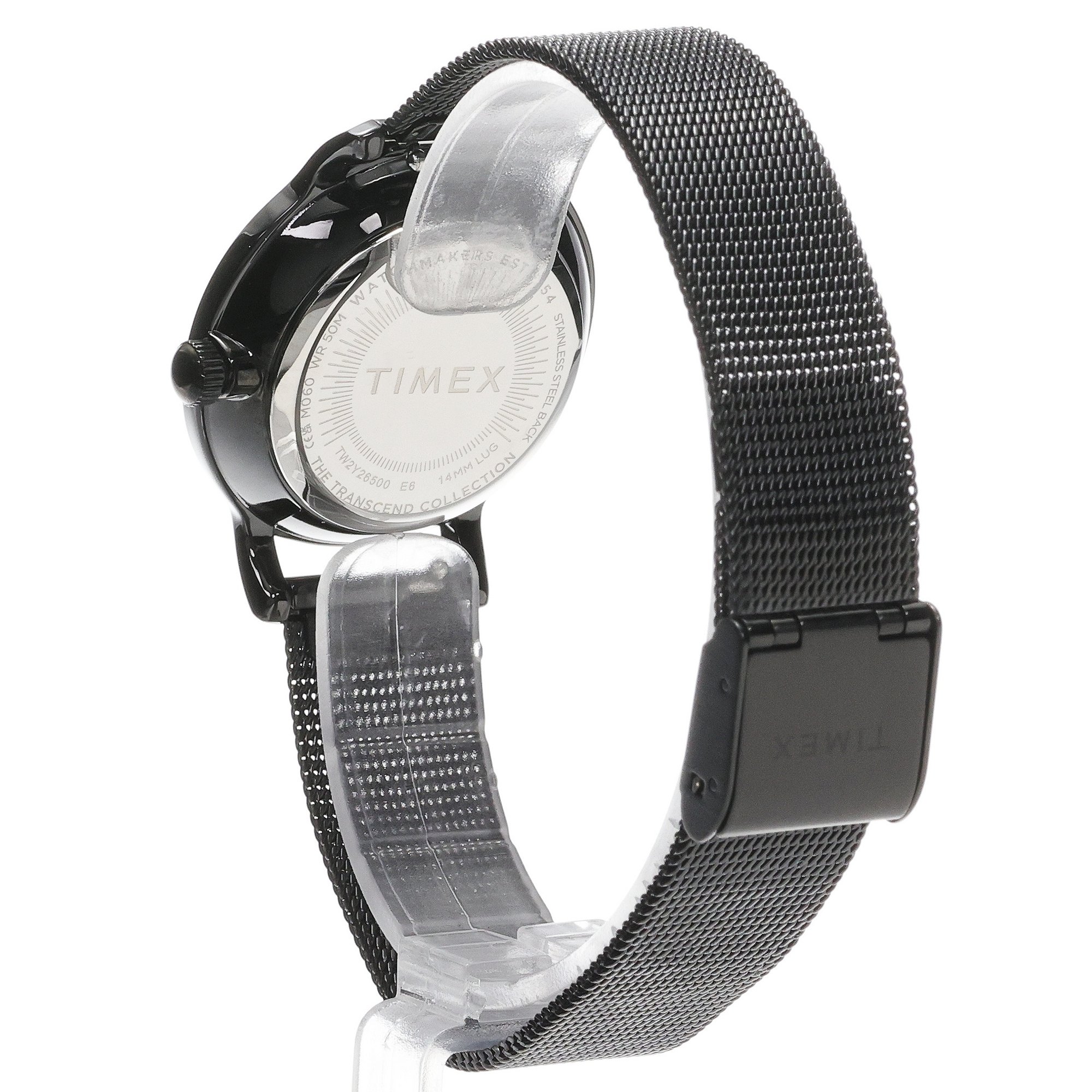 zegarek Timex TW2Y26500 kwarcowy damski Transcend Transcend 31mm Stainless Steel Bracelet Watch - miniatura 4