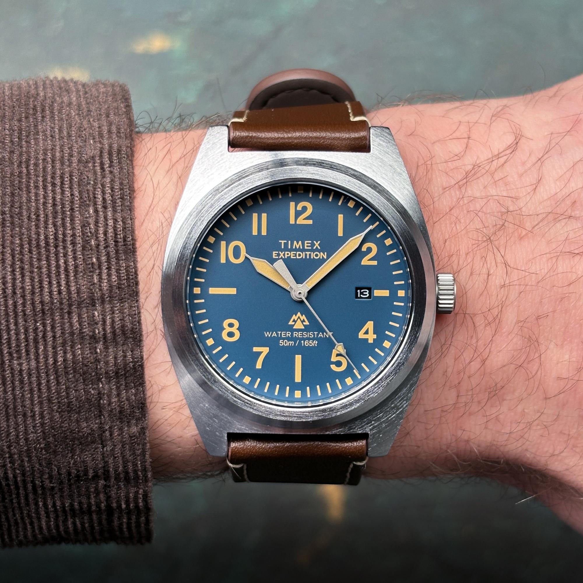zegarek Timex TW2Y30600 Expedition Field Capstone 39mm Expedition mineralne