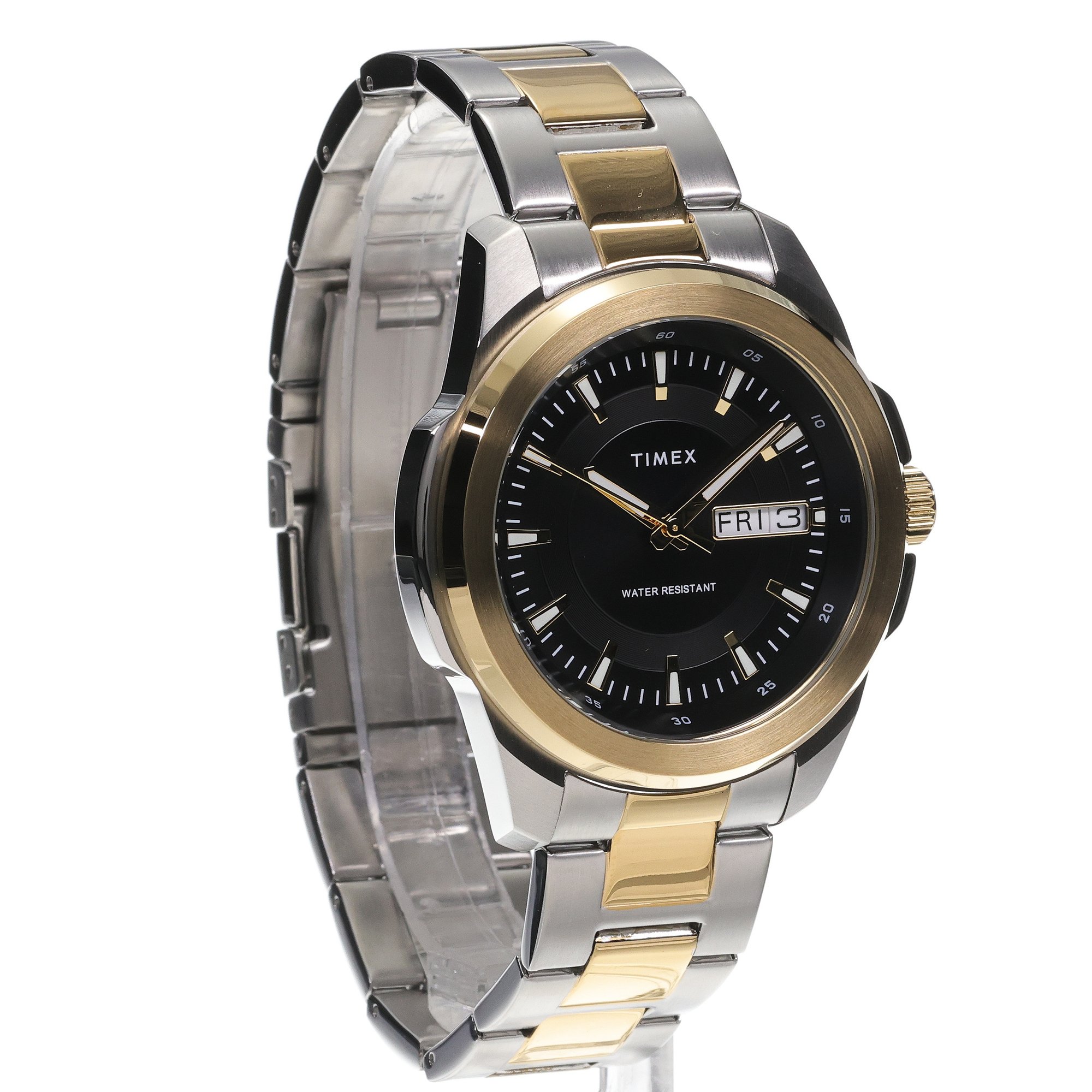 zegarek Timex TW2Y35300 kwarcowy męski Essex Avenue Essex Day and Date 45mm Stainless Steel Bracelet Watch