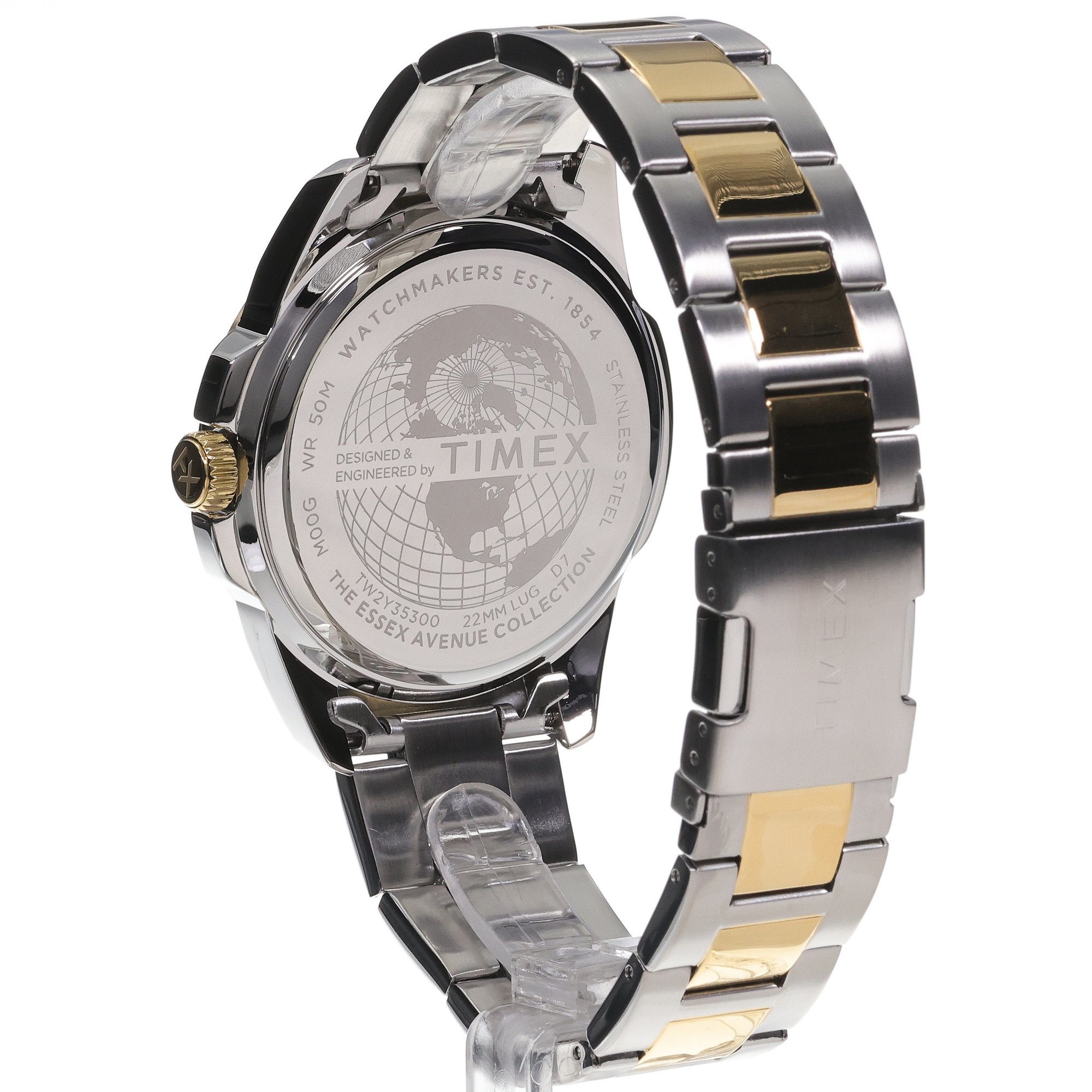 zegarek Timex TW2Y35300 srebrny Essex Avenue
