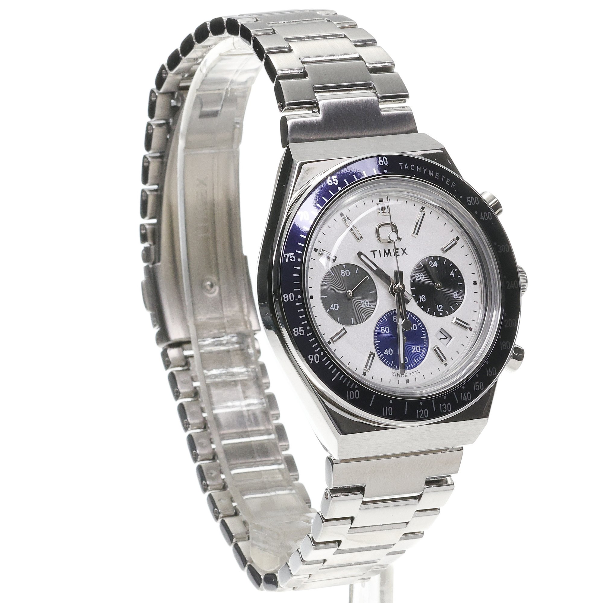 zegarek Timex TW2Y36200 kwarcowy męski Chronographs Q Timex Chronograph 40mm Stainless Steel Bracelet Watch