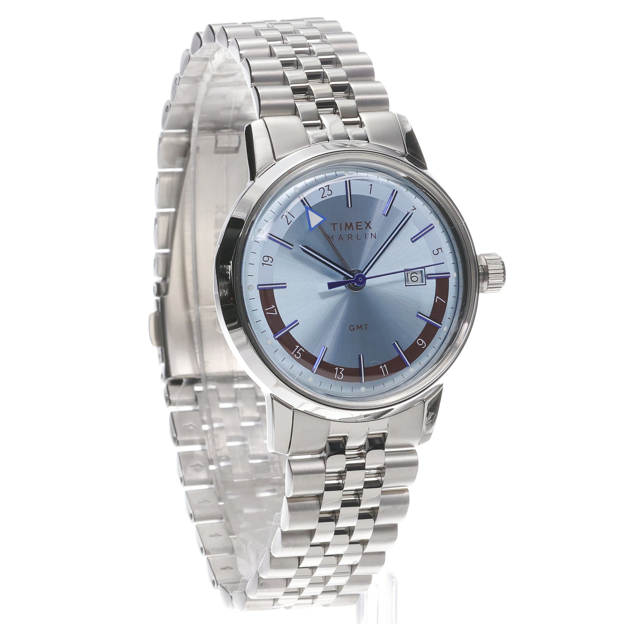 zegarek Timex TW2Y84100 Marlin GMT 40mm Marlin akrylowe - miniatura 3