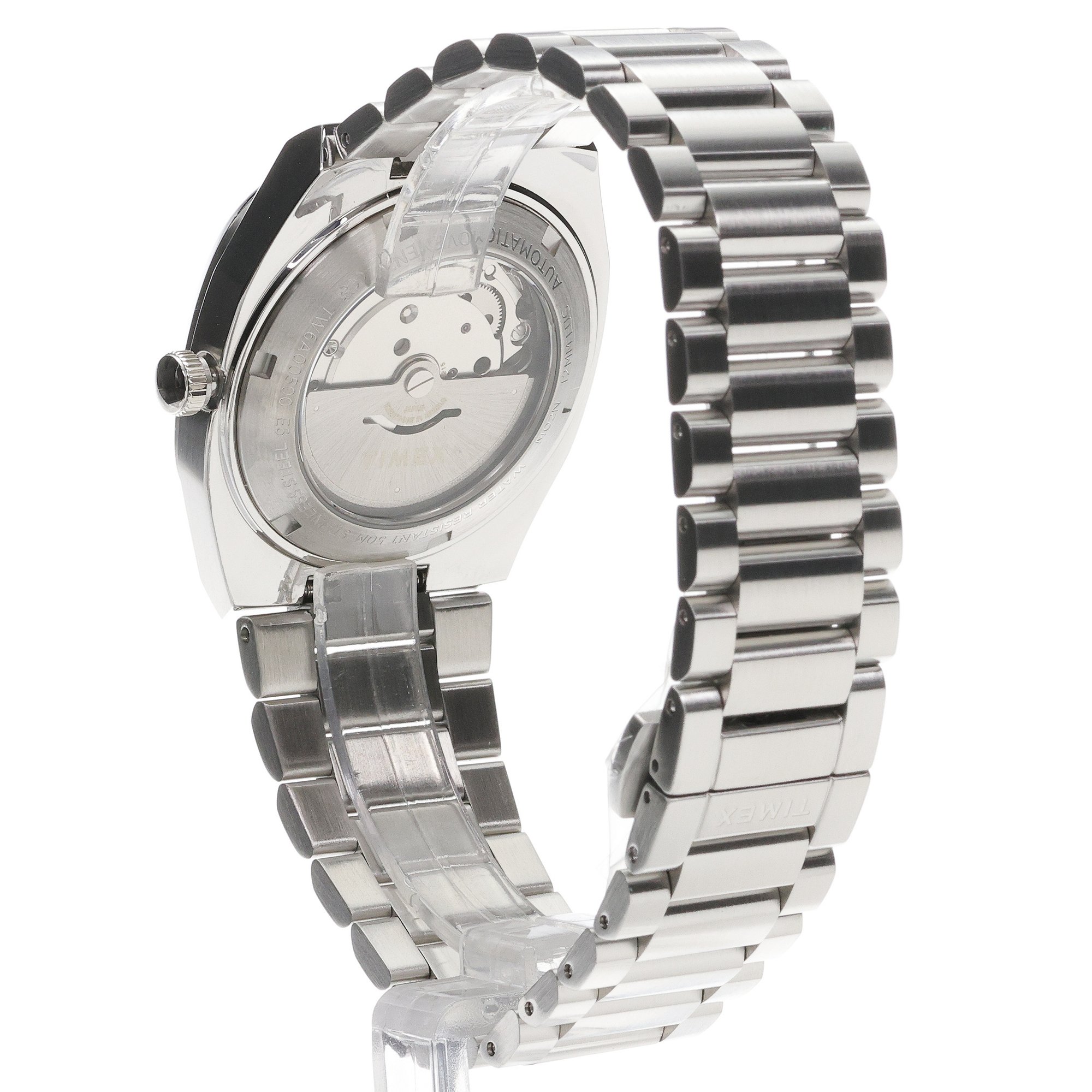 zegarek Timex TW6A00500 Automatic Stainless Steel Expansion Band E Line mineralne - miniatura 4
