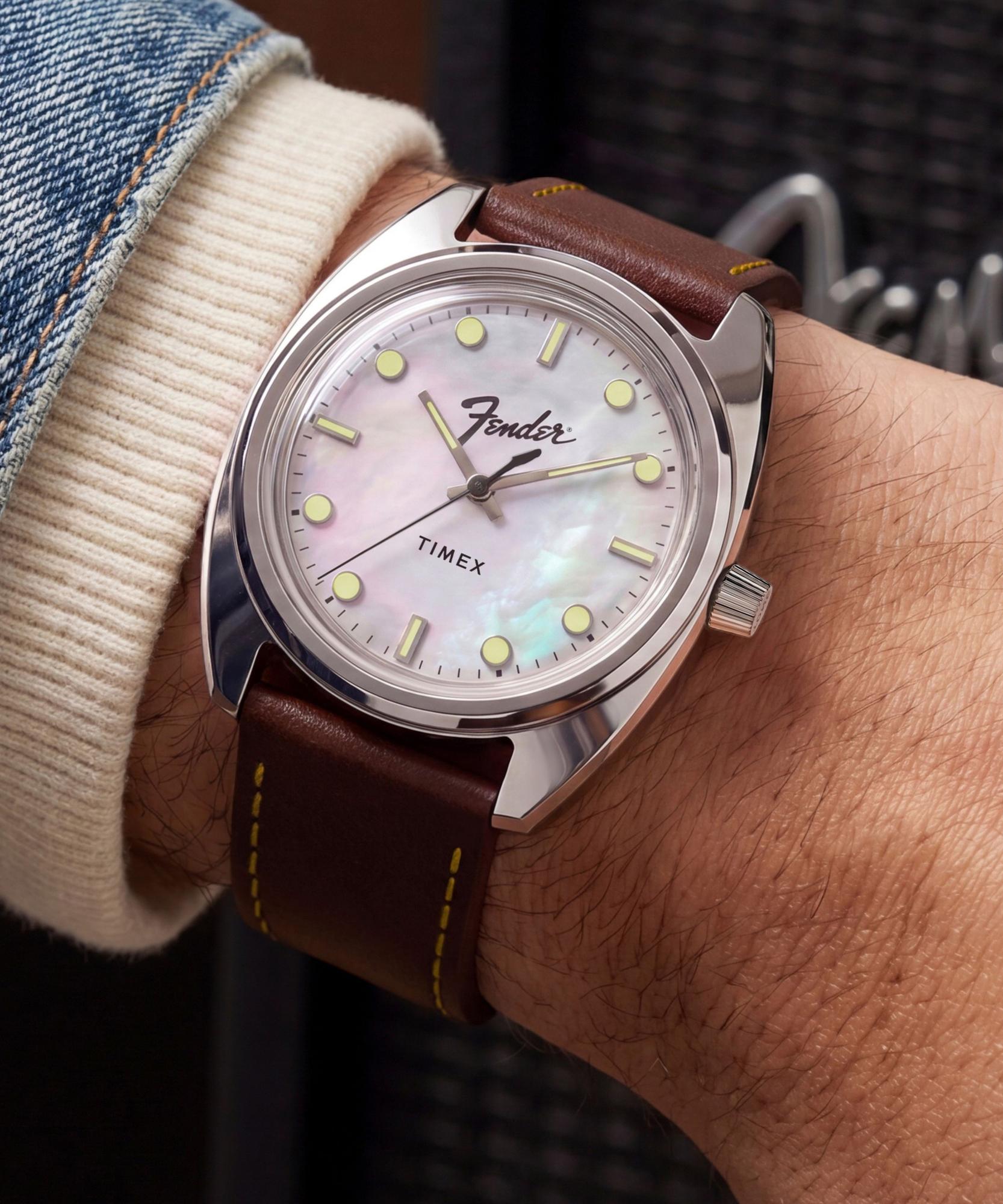 zegarek Timex TW6A14700 kwarcowy męski Timex Fender x Timex 37mm Anniversary Edition